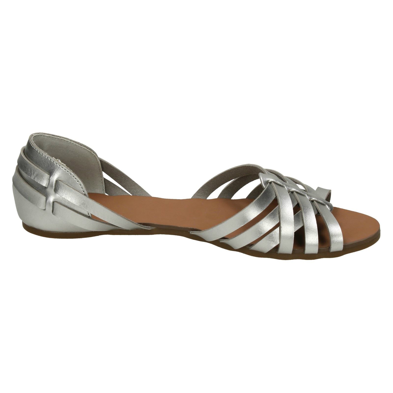 Sandalias Planas Tejidas Con Tiras Spot On Para Dama F0R0051 - Imagen 16 de 28