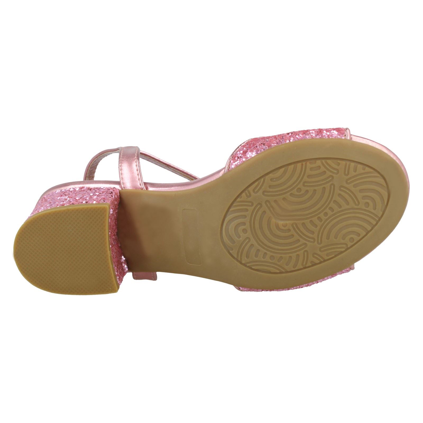 Girls Spot On Mid Block Heel Sandals - Picture 19 of 28