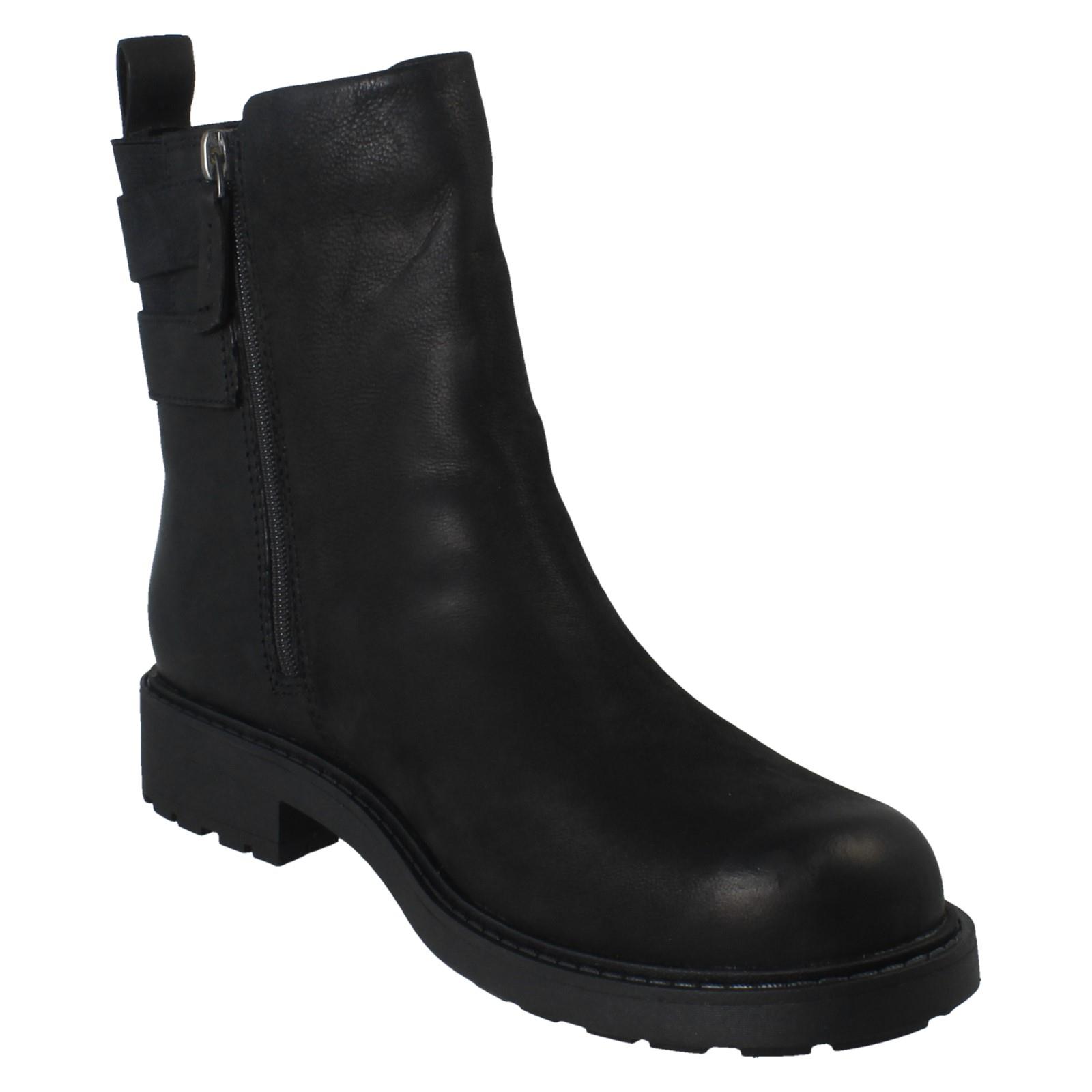 Mujer Clarks Hebilla Detallado con Cremallera Botines de Piel Orinoco2 Bay" - Imagen 8 de 19