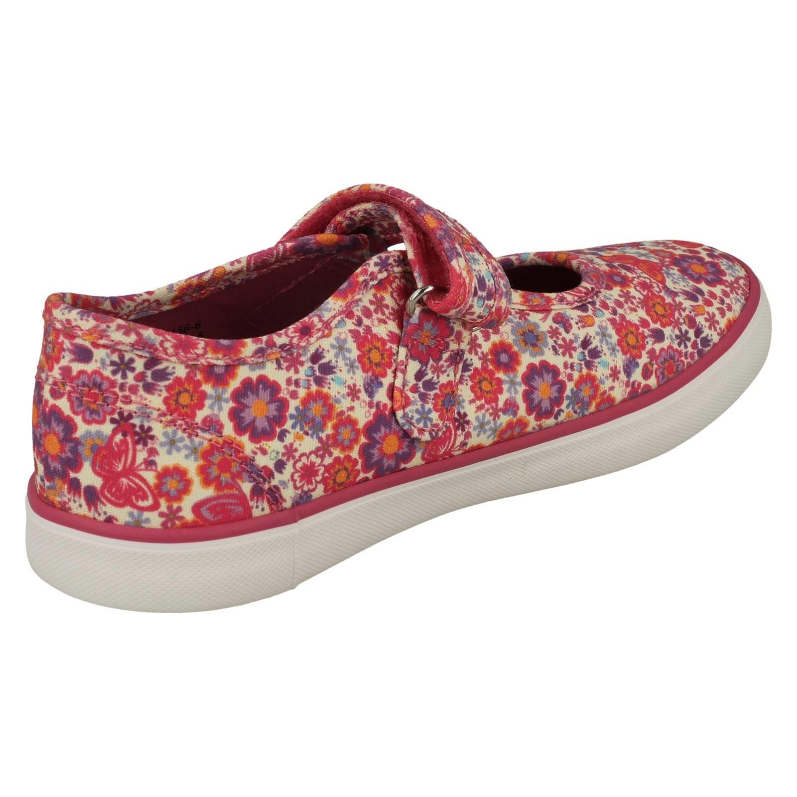 "Zapatos de lona Mary Jane florales detallados florales para niñas ""Busy Lizzy"" - Imagen 18 de 19