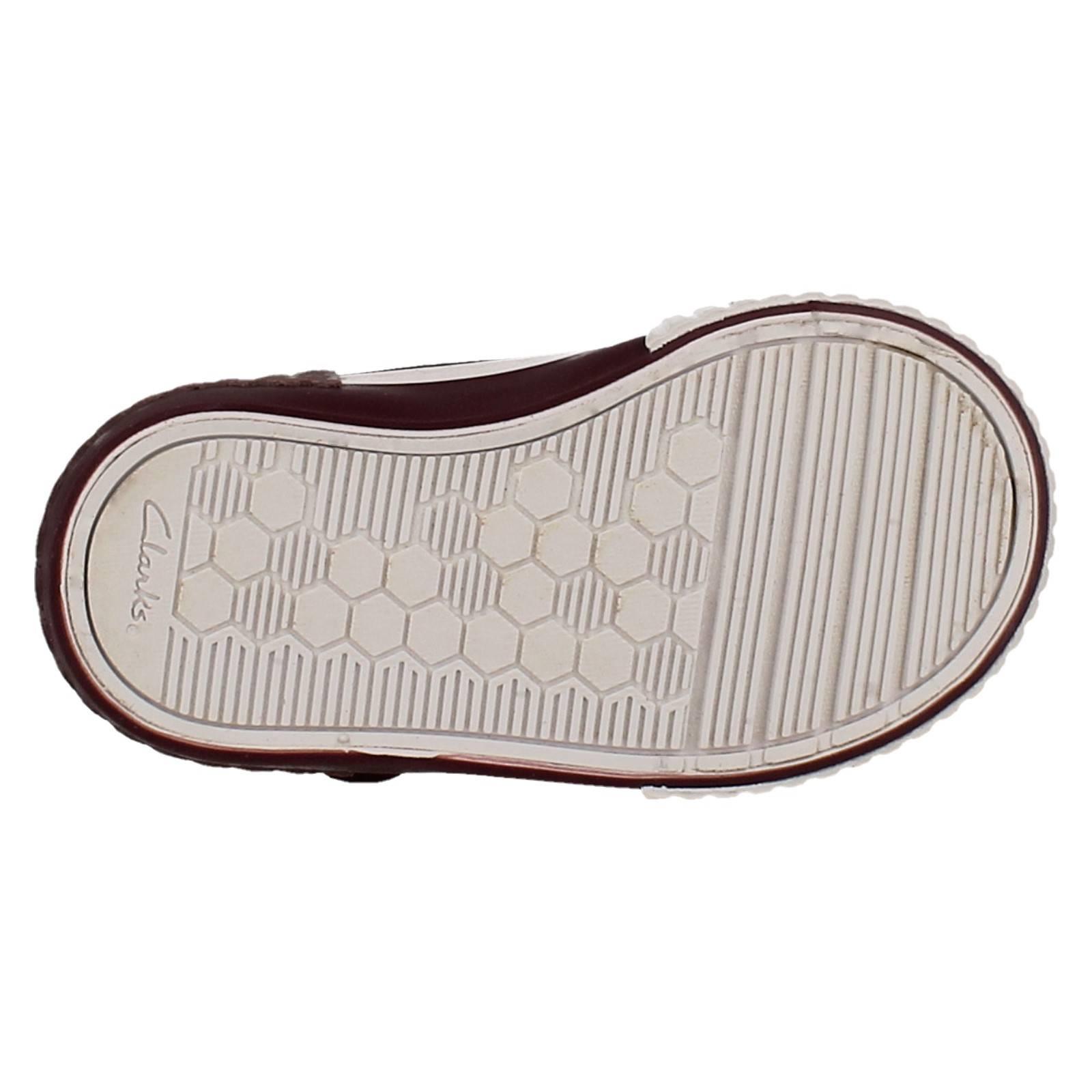 Girls Clarks Canvas T-Bar Foxing Pet T - Picture 10 of 10
