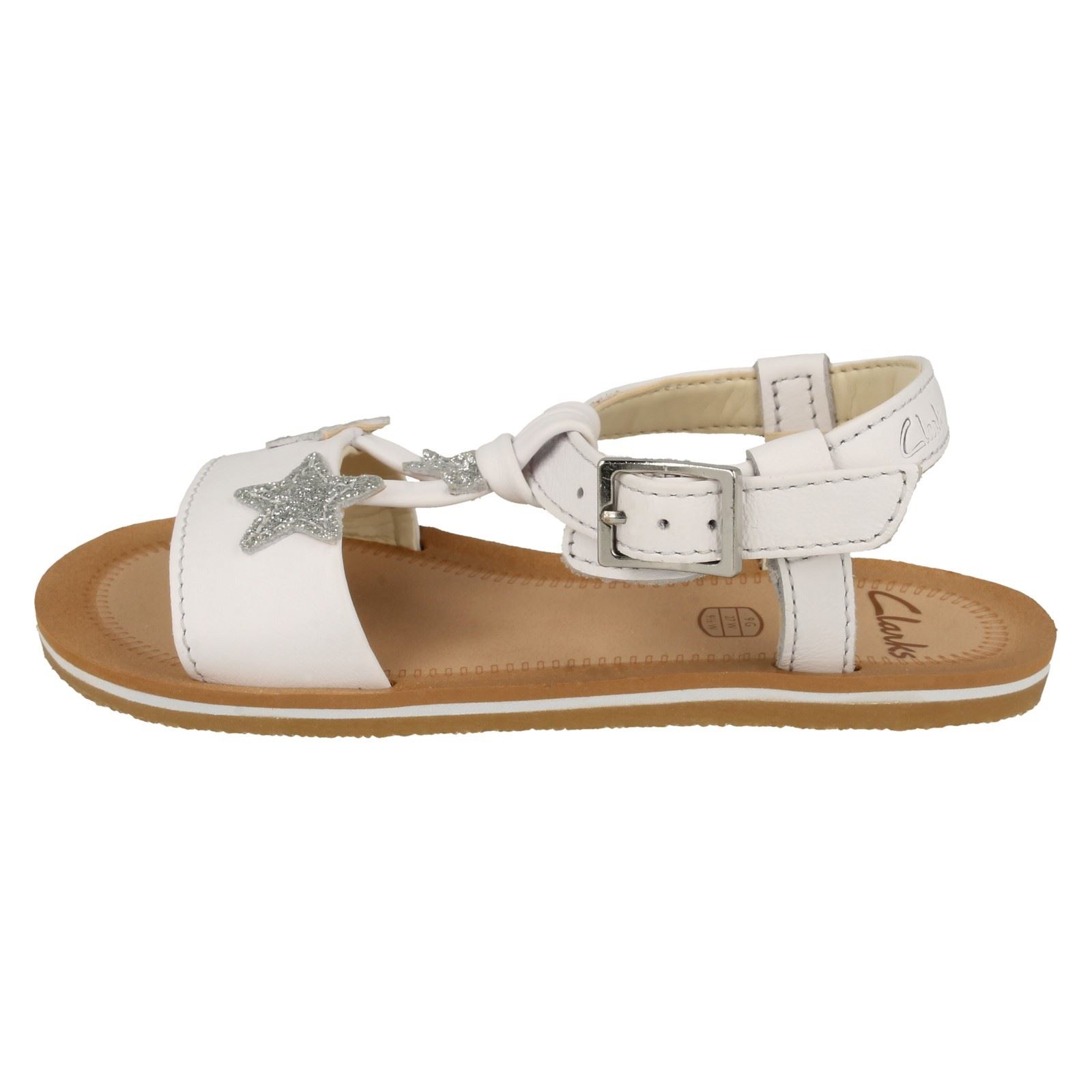 Mädchen Clarks Stylisch Star Detailliert Riemchensandalen Finch Sommer T - Picture 12 of 19