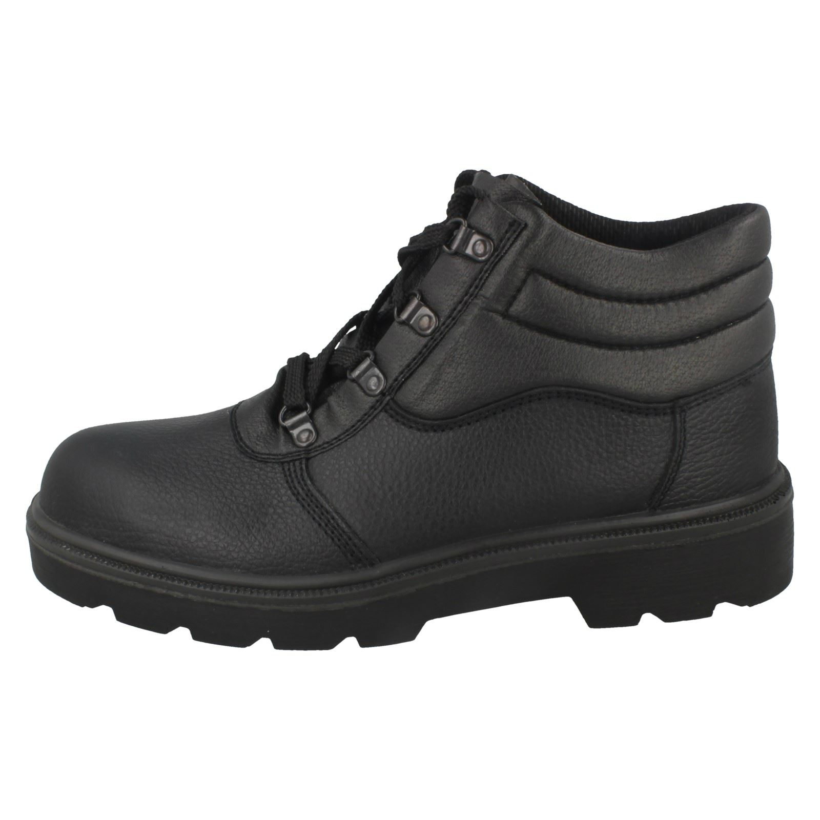 Mens Spot On Safety Leather Boots