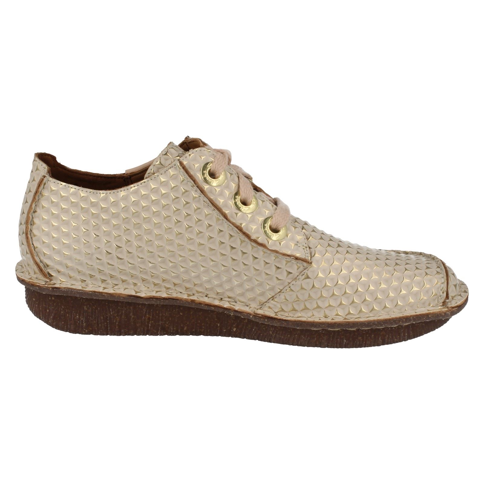 Scarpe Casual In Pelle Clarks Da Donna Lace Up Funny Dream - Picture 142 of 145