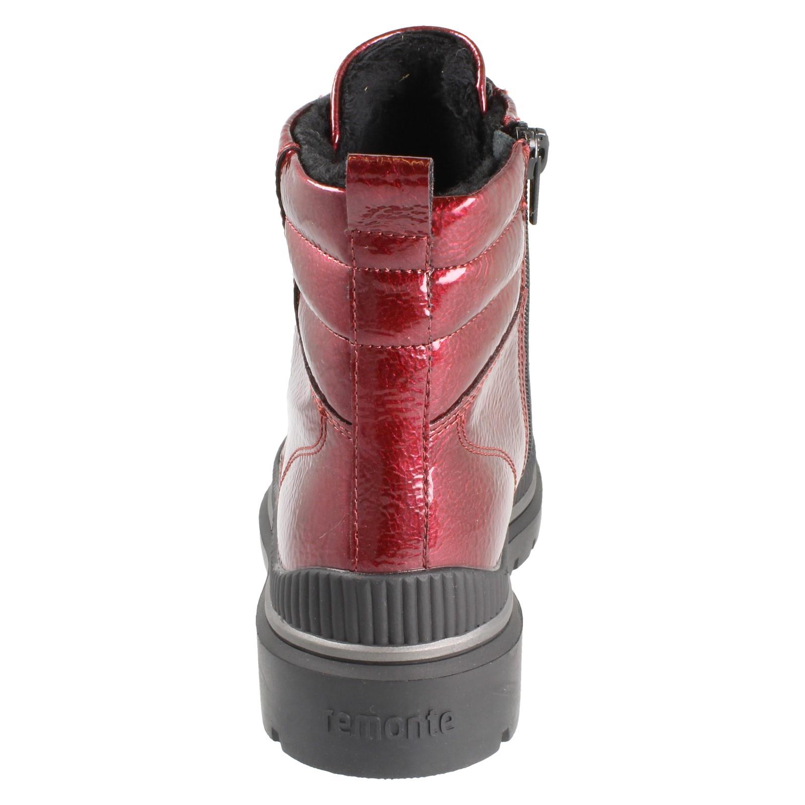 Stivaletti donna Remonte idrorepellenti soletta rimovibile tacco a blocco D0C82 - Foto 5 di 10