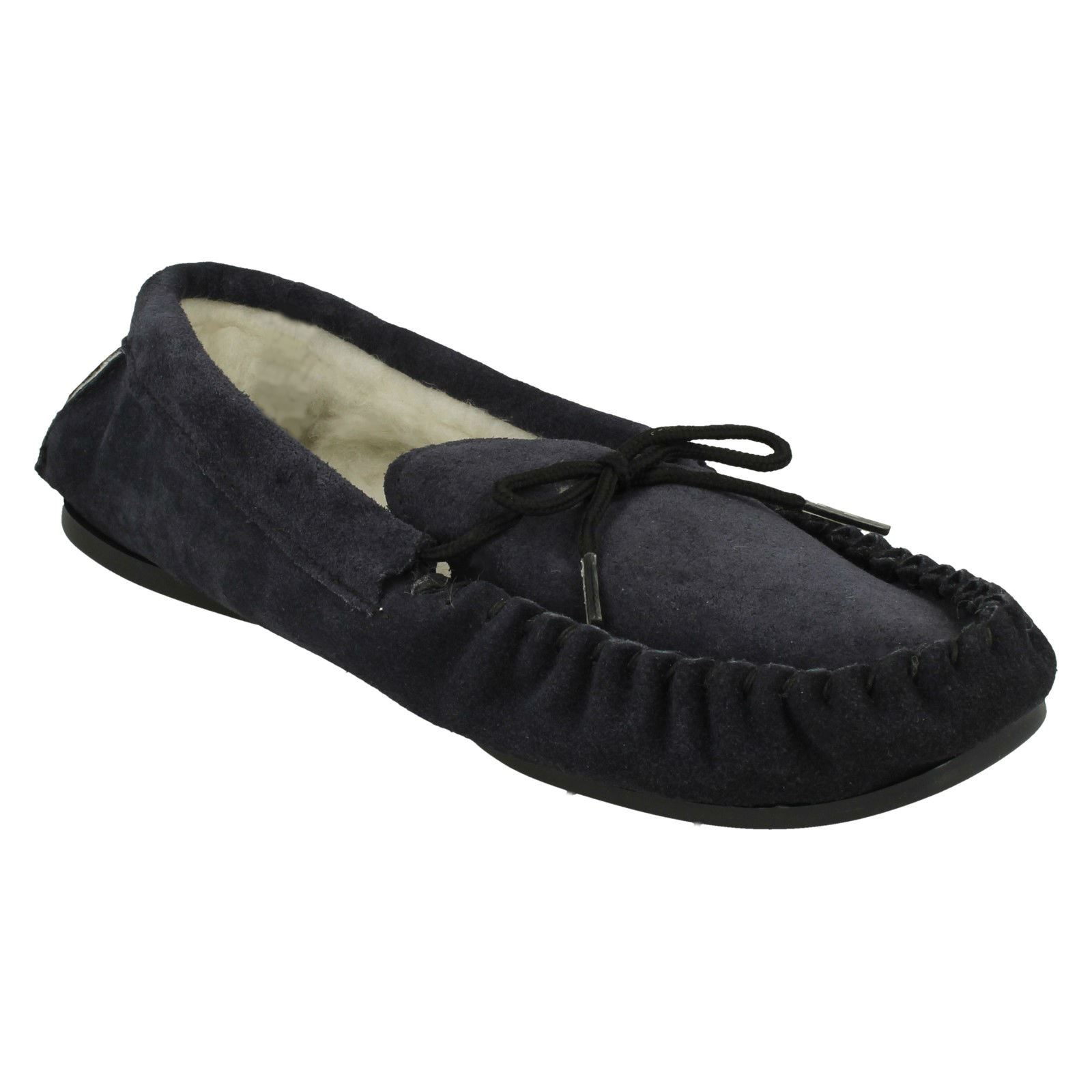 Mens Spot On Vamp Moccasin Fleece Lined Slippers 'Mocc' - Picture 15 of 19