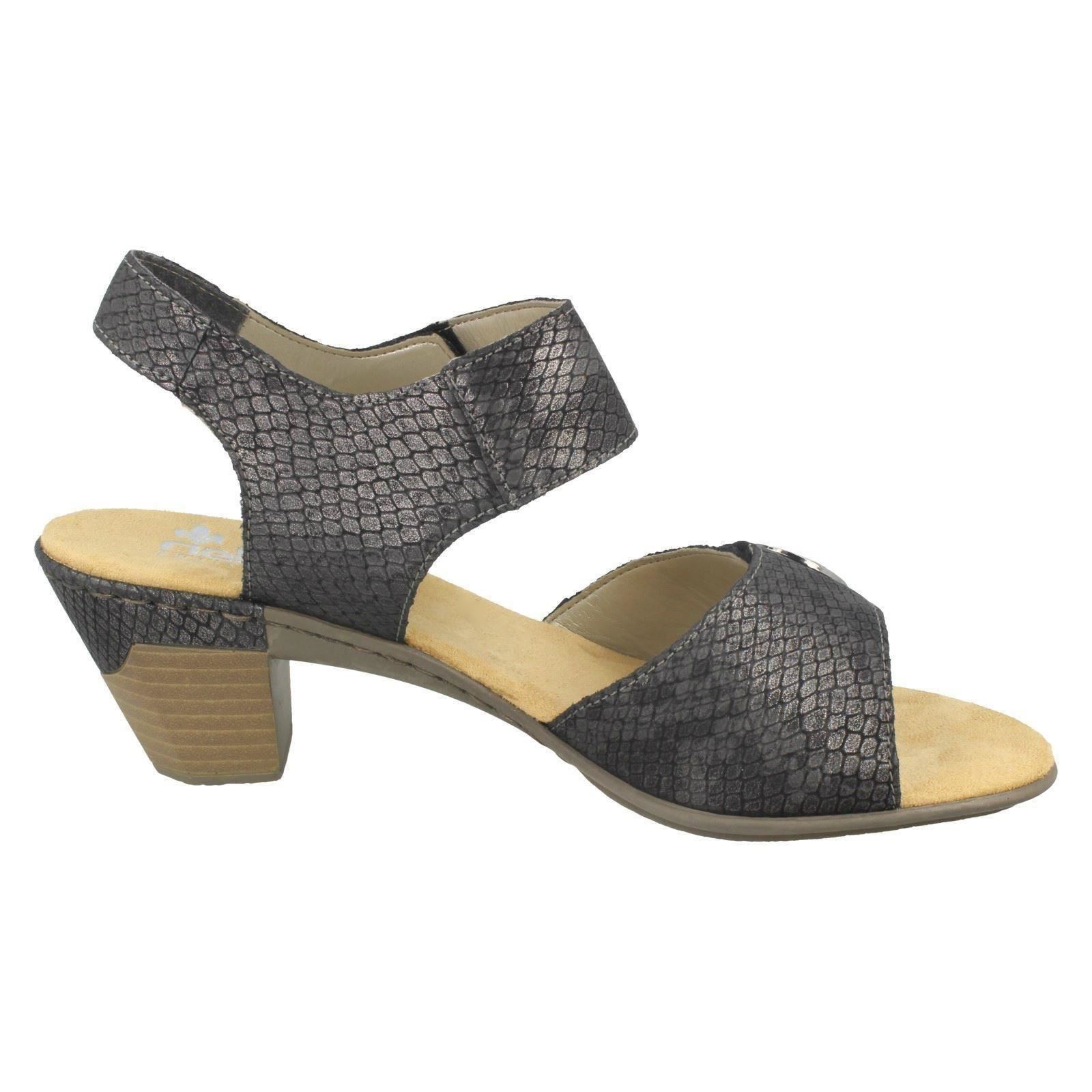 Femmes Femmes Femmes Rieker Reptile Print Crochet & Boucle Moyen Talon Sandales - 67369 f8803a Femmes Femmes Femmes Rieker Reptile Print Crochet & Boucle Moyen Talon Sandales - 67369 f8803a