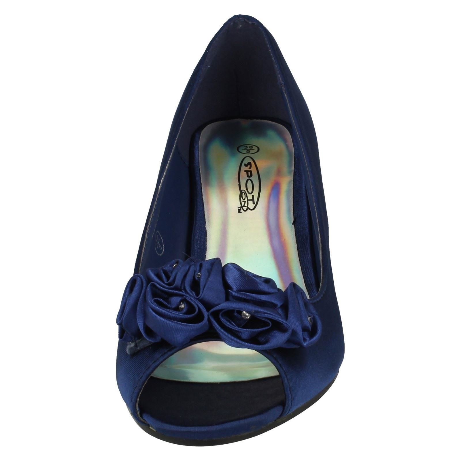 "Zapatos para dama Spot On Peep Toe con ""detalle floral"" - Imagen 36 de 55