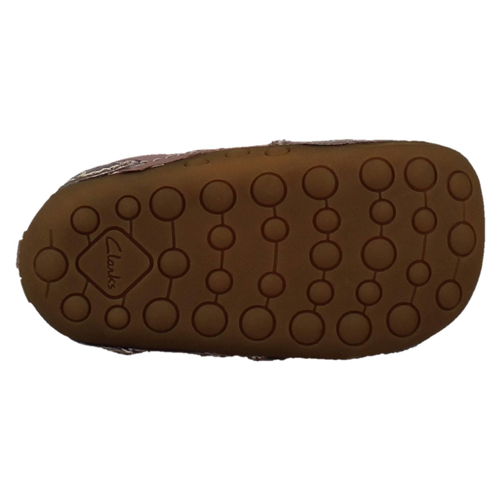 Childrens Clarks Casual Hook And Loop Strap Shoes 'Tiny Sky T' - Picture 37 of 45