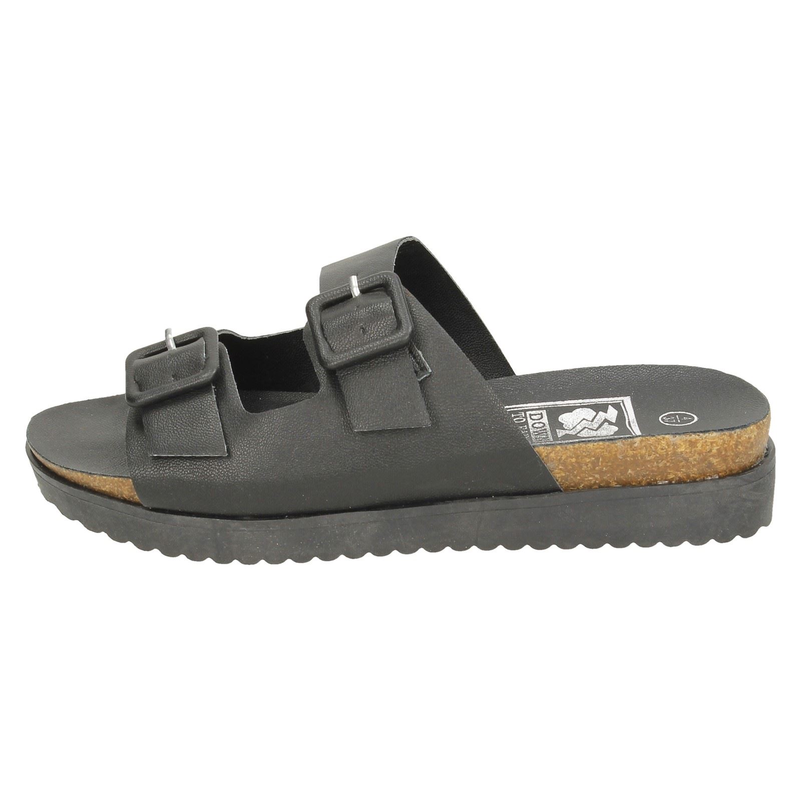 Ladies Down To Earth Flat Casual 'Sandals' - Picture 3 of 19