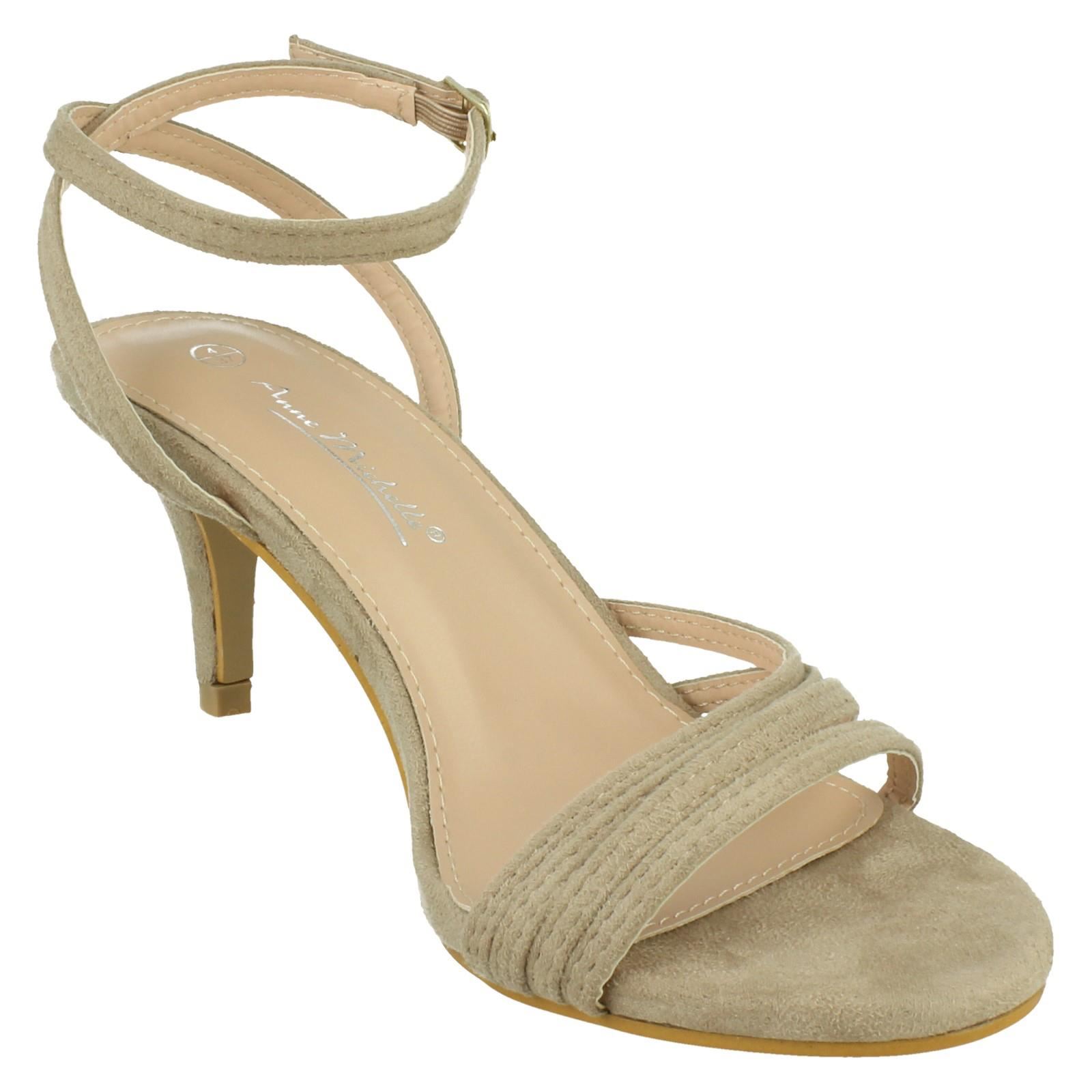 Sandalias de fiesta Anne Michelle de tacón medio calce ancho para dama 'F1R2112' - Imagen 35 de 46