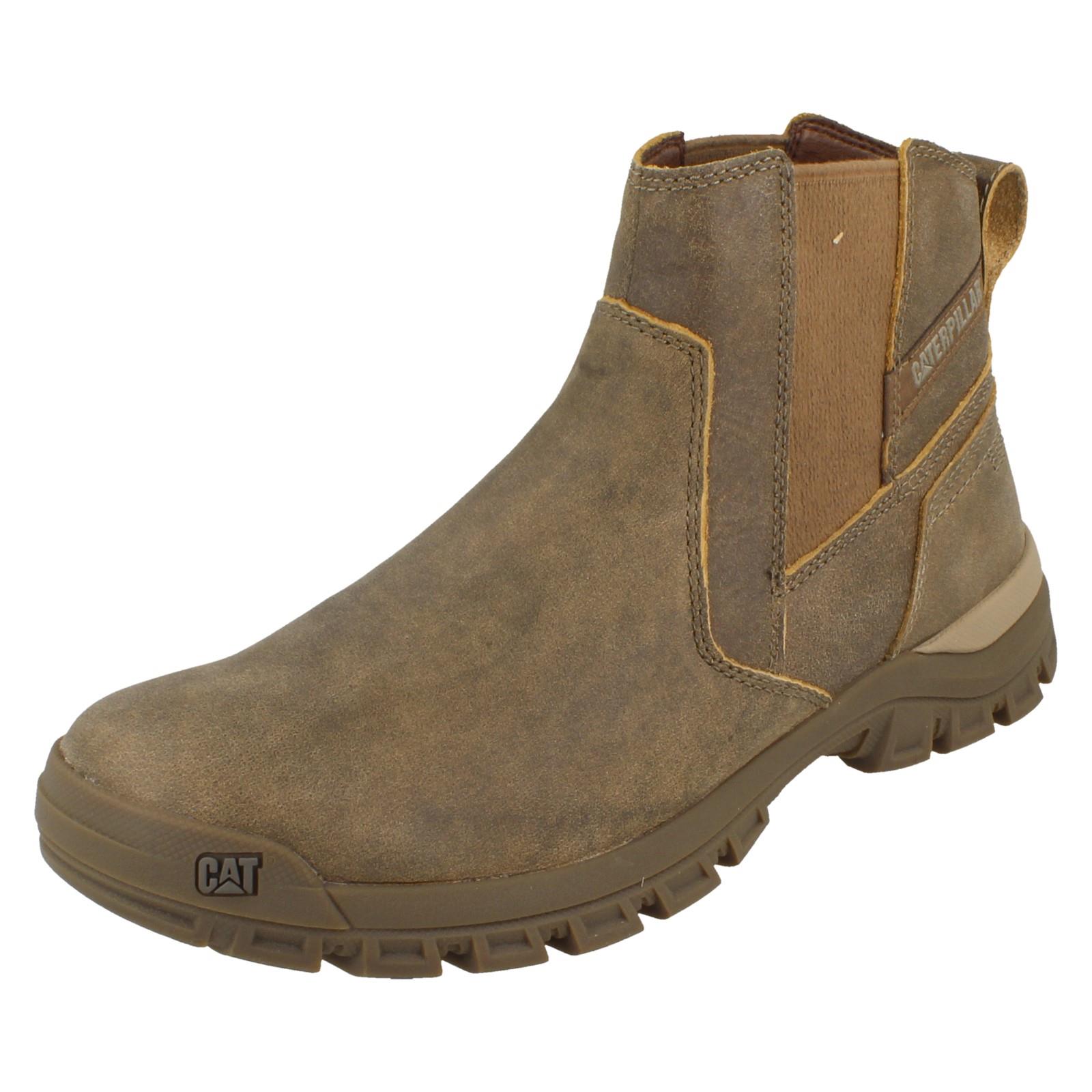 Mens Caterpillar Leather Pull On Dealer Boots Threshold Chelsea Boots - Picture 11 of 19