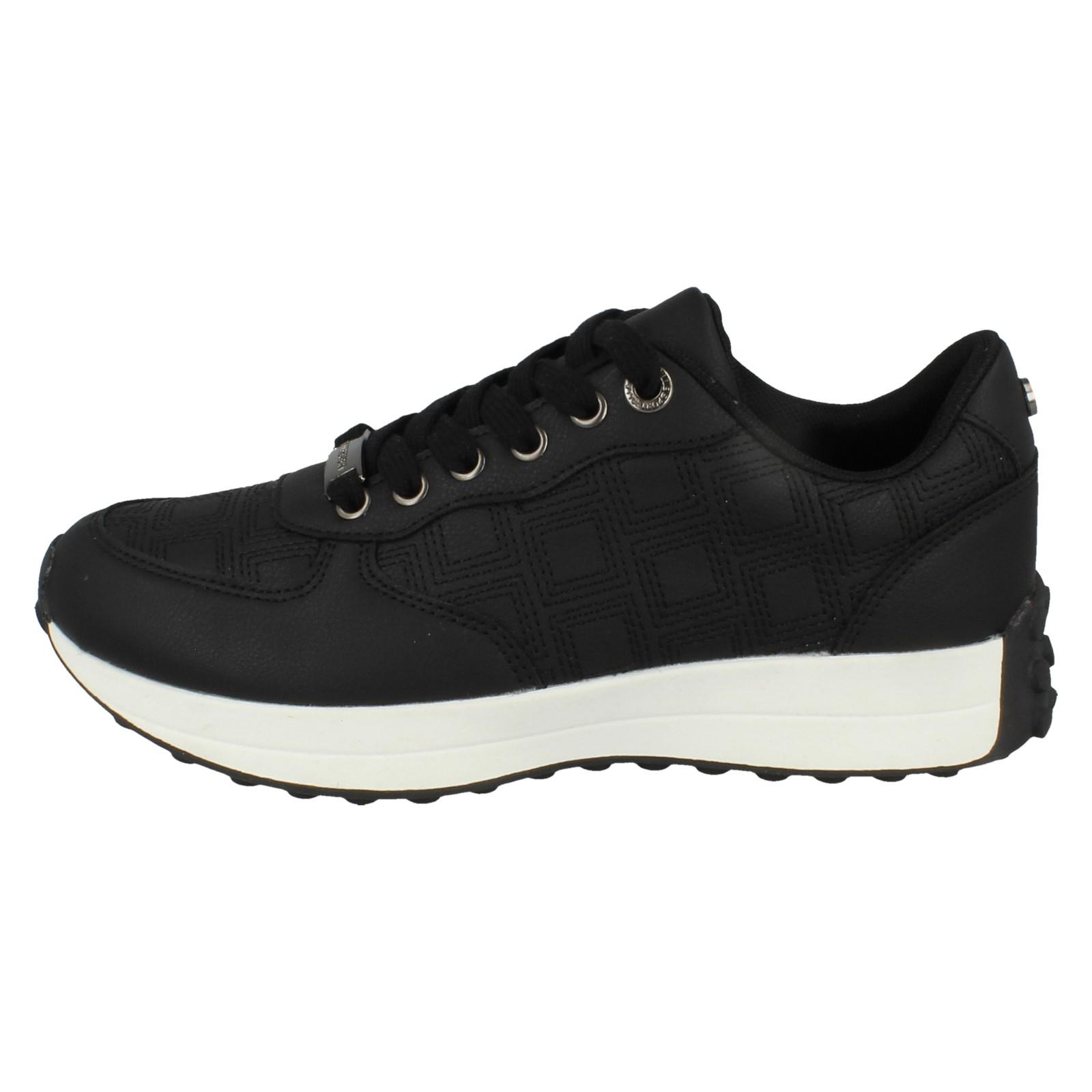LOTTO Donna Elle Sport Casual con Lacci Nero Scarpe da Tennis F7R317