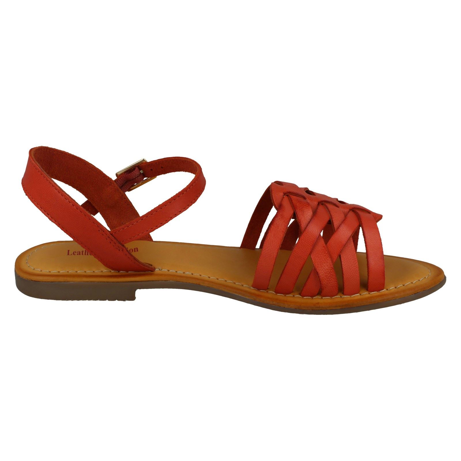 Ladies Leather Collection Casual Strappy Sandals F0R0200 - Picture 25 of 28