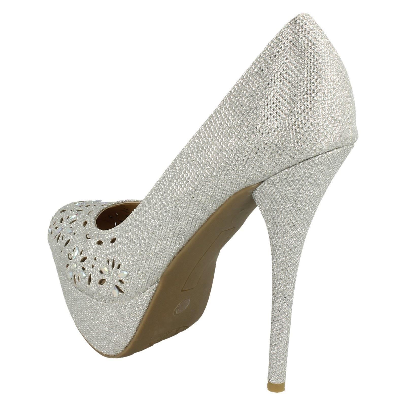 Tacones de aguja brillantes Anne Michelle para dama - Imagen 15 de 19