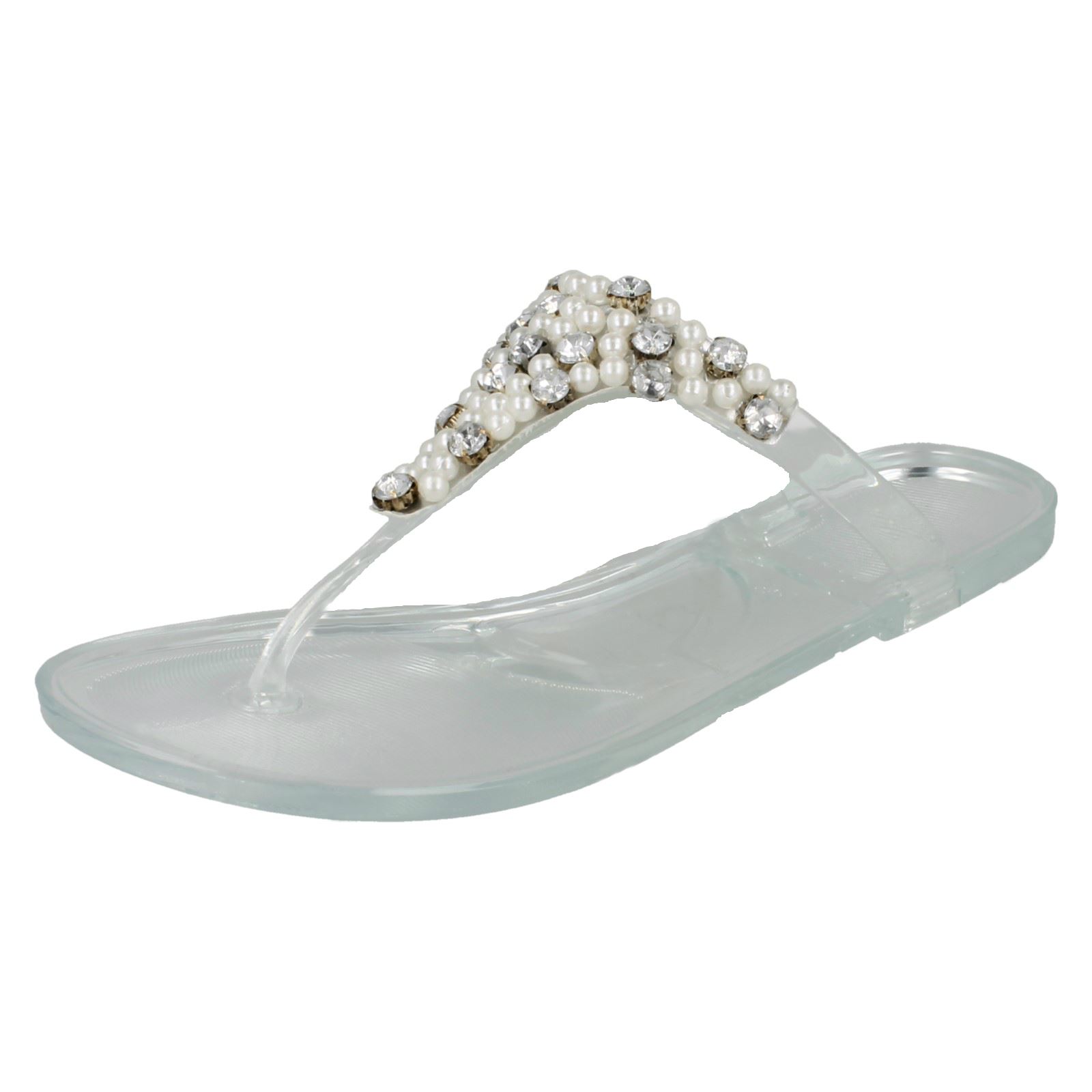 jelly toe post sandals