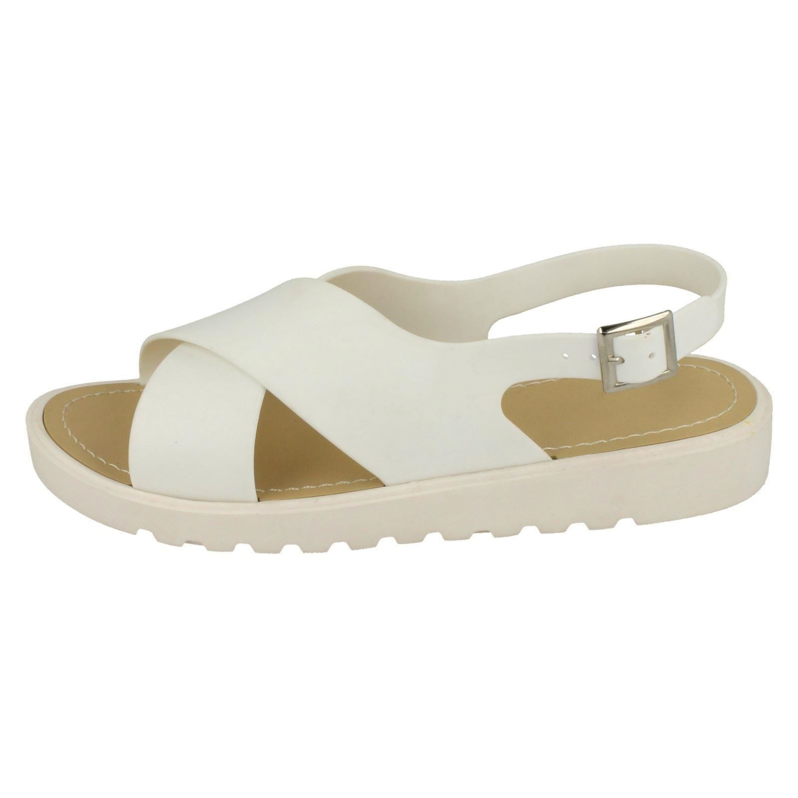 Sandalias Abiertas Para Damas Con Tiras Cruzadas Spot On - Imagen 21 de 28