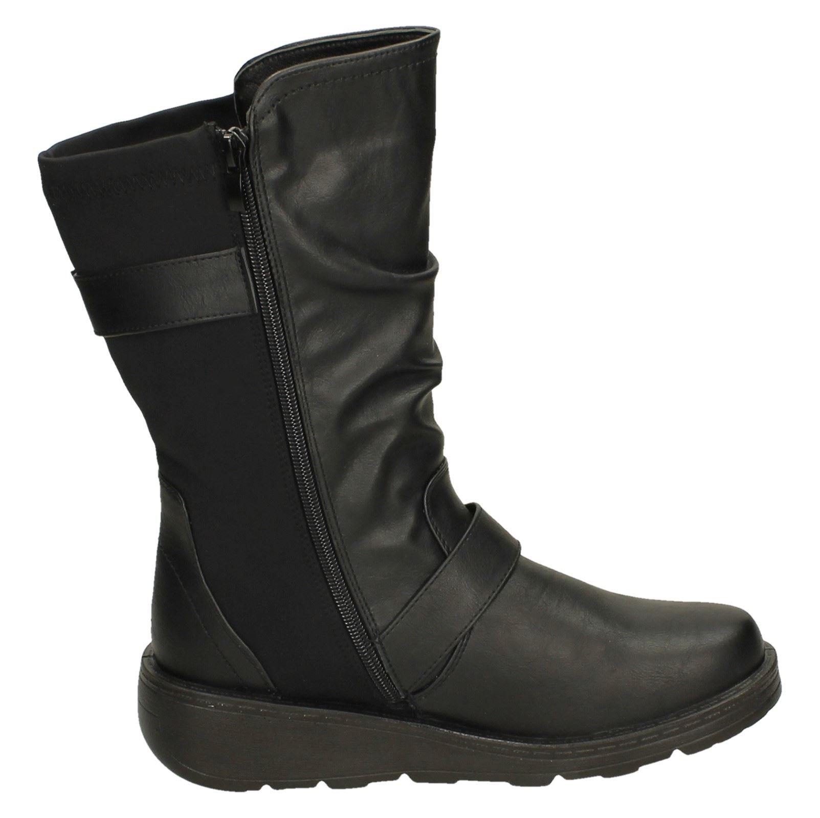 Bottes Mi-Mollet Femmes Spot On F4R452 - Picture 6 of 28