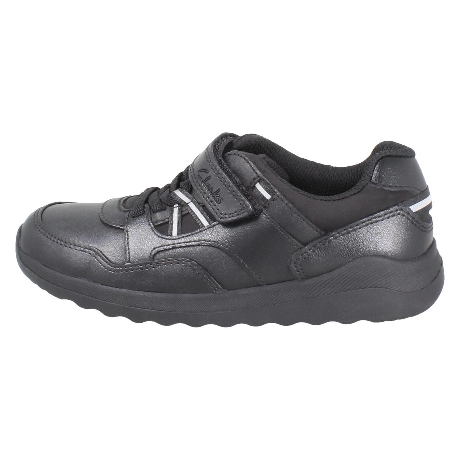 Jungen Clarks Leather Fußball Inspiriert Schulschuhe Mit Charm *DAZE KICK* - Bild 3 von 10
