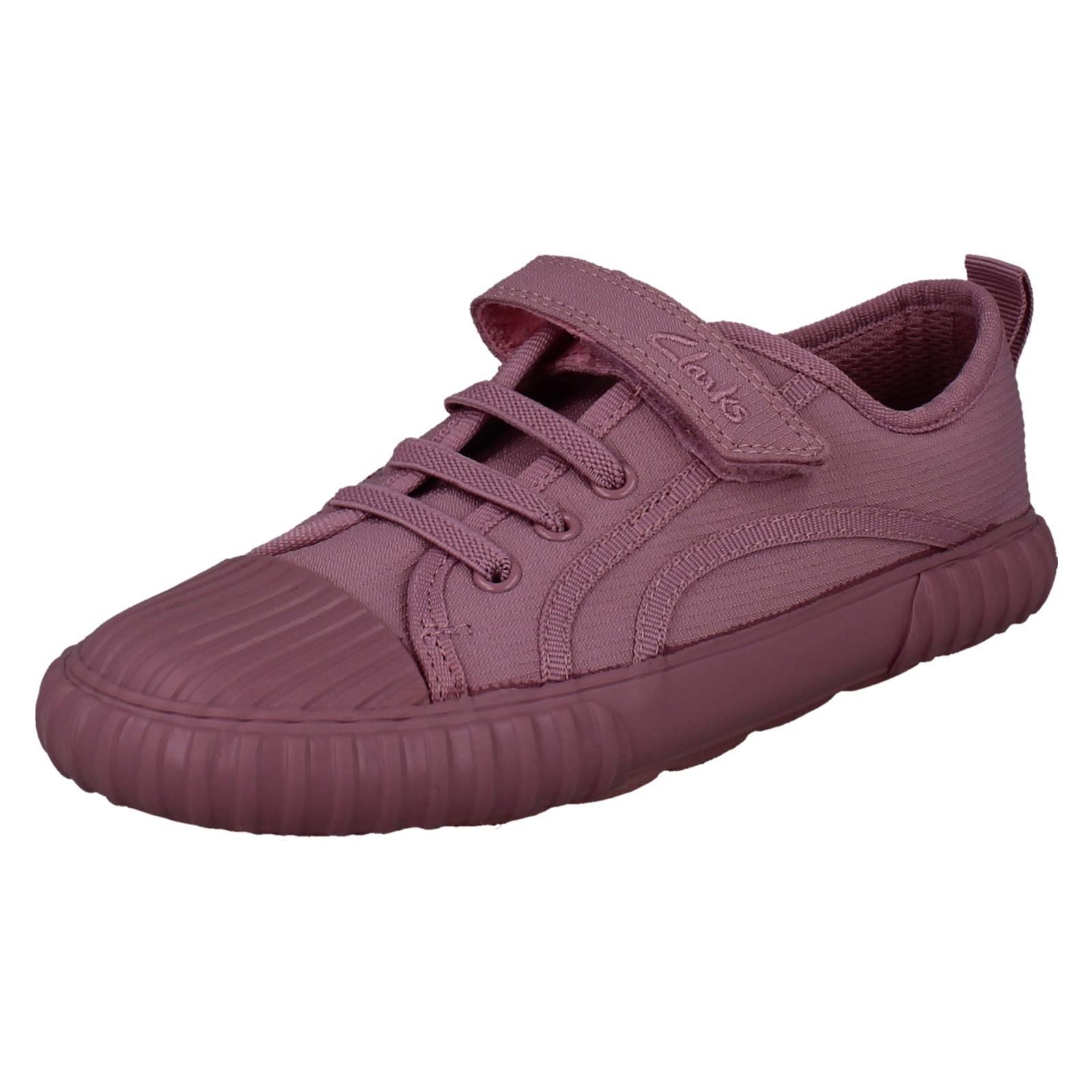 Kids Clarks Stretch Sport Style Washable Canvas Shoes "Foxing Stitch - Picture 20 of 37