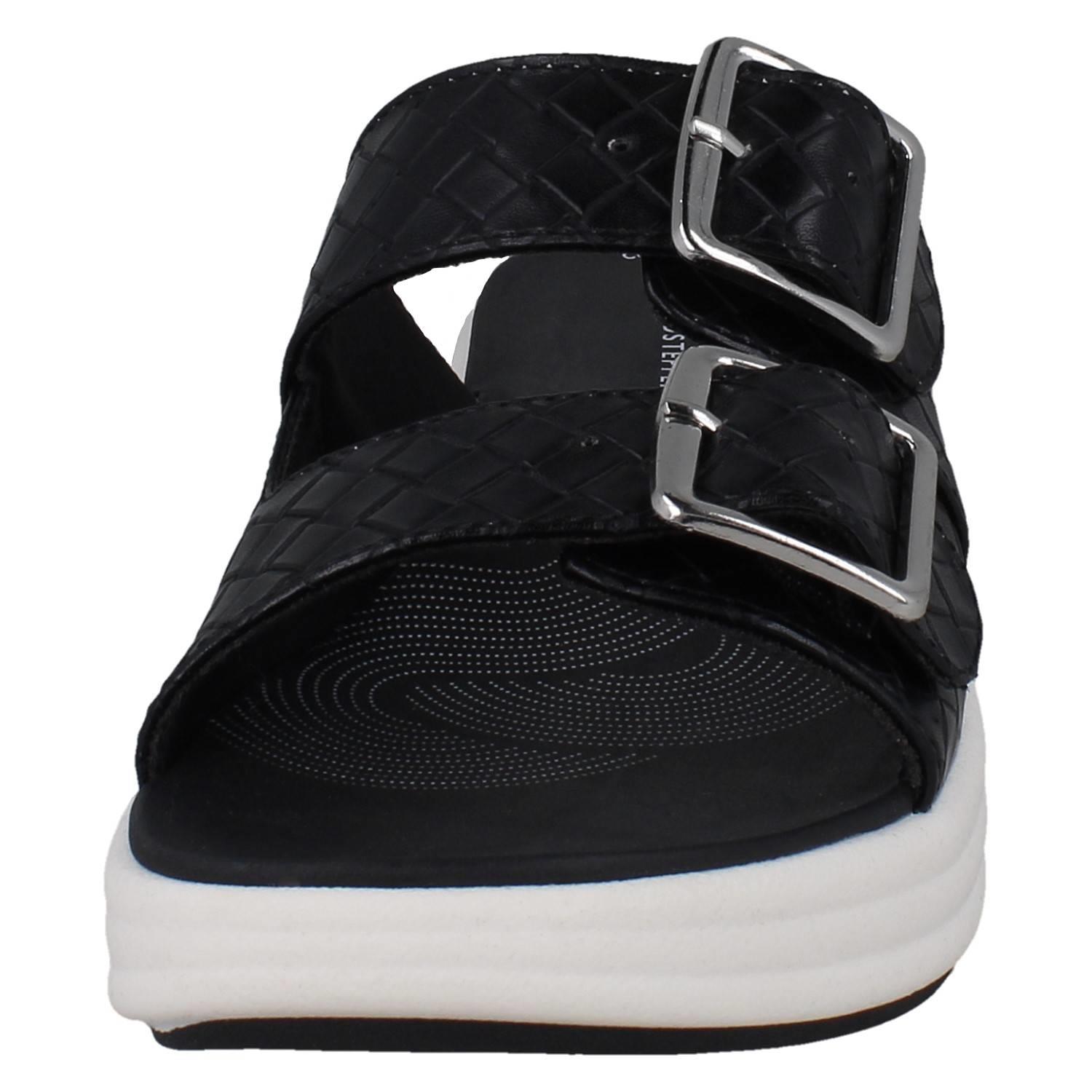 Mujer Clarks Cloudsteppers Sintético Tejido Hebilla Sandalias: Drift Hebilla - Imagen 9 de 19