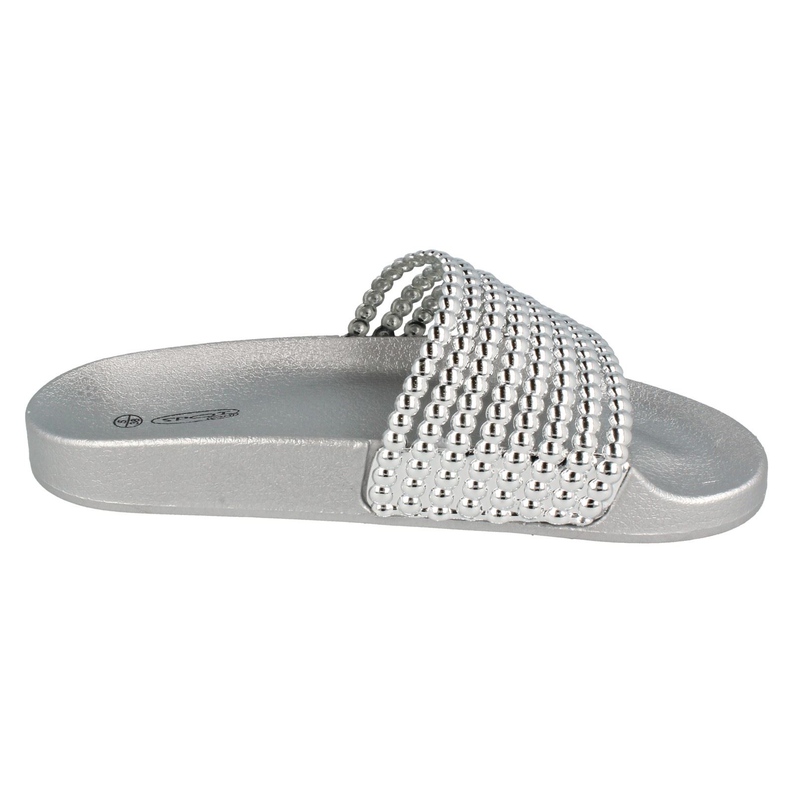 Ladies Spot On Casual Sliders - Picture 21 of 28
