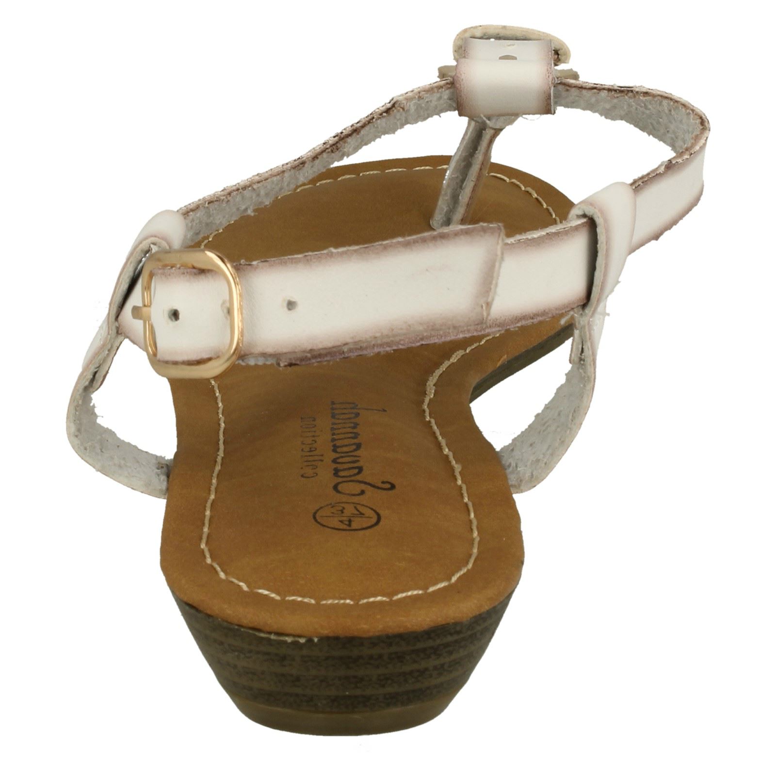 Ladies Savannah Wedge Toe Post 'Sandals' - Picture 23 of 28
