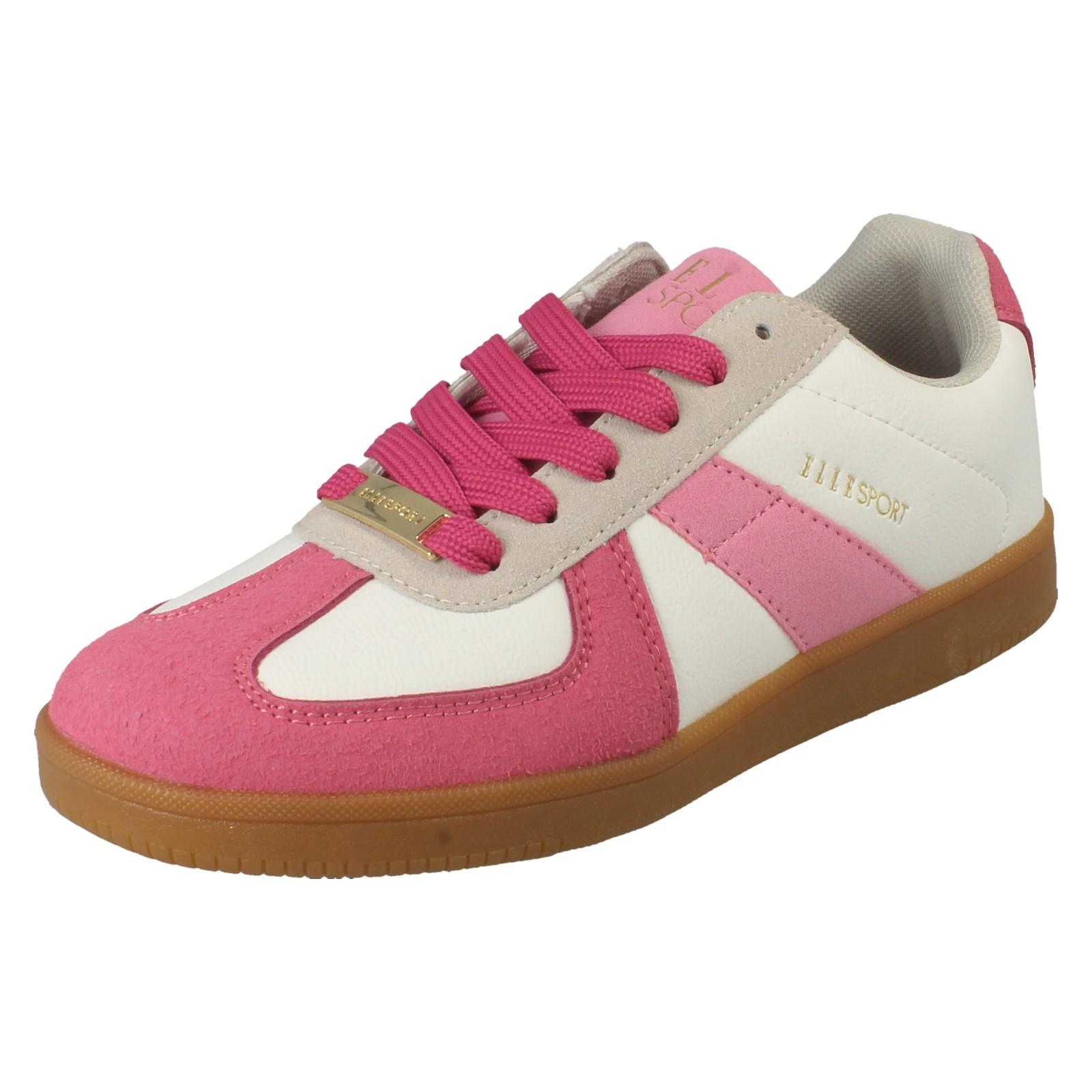 Damen Elle Sport Freizeit Schnürschuhe Sportlich Fitnessstudio Turnschuhe Schuhe F7R339 - Bild 2 von 10