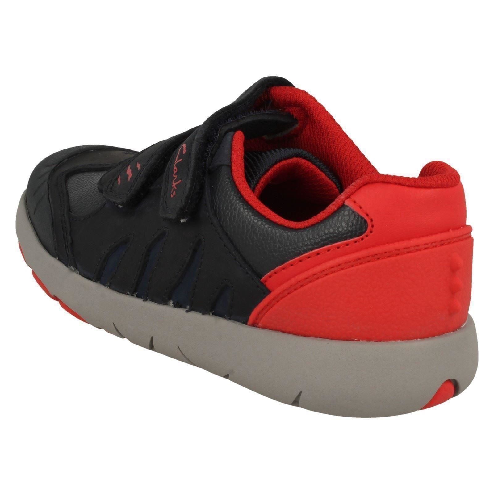 Jungen Clarks Dinosaurier Kralle Klettverschluss Leder & Synthetik Schuhe Rex Play K - Bild 4 von 10