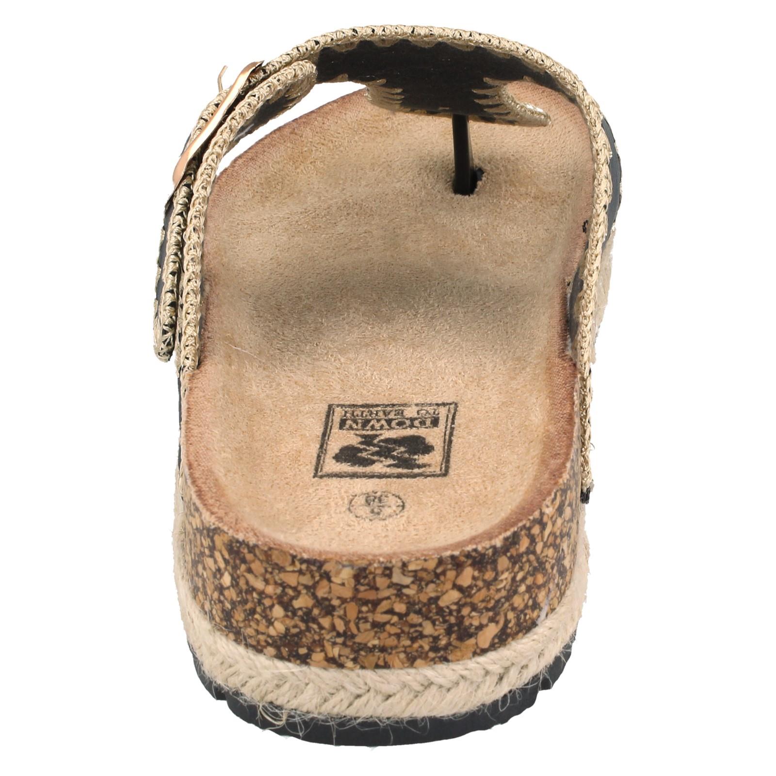 Ladies Down To Earth F12105 Toe Post Sandals - Picture 5 of 19
