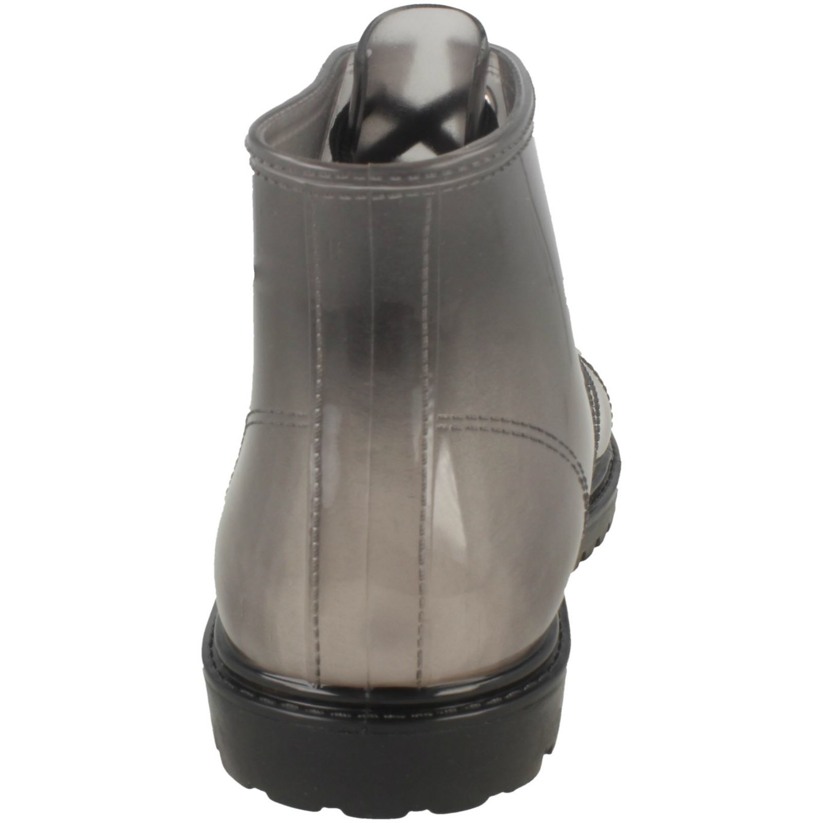 Girls Spot On Lace Up Jelly Look Wellington Boot - Picture 46 of 46