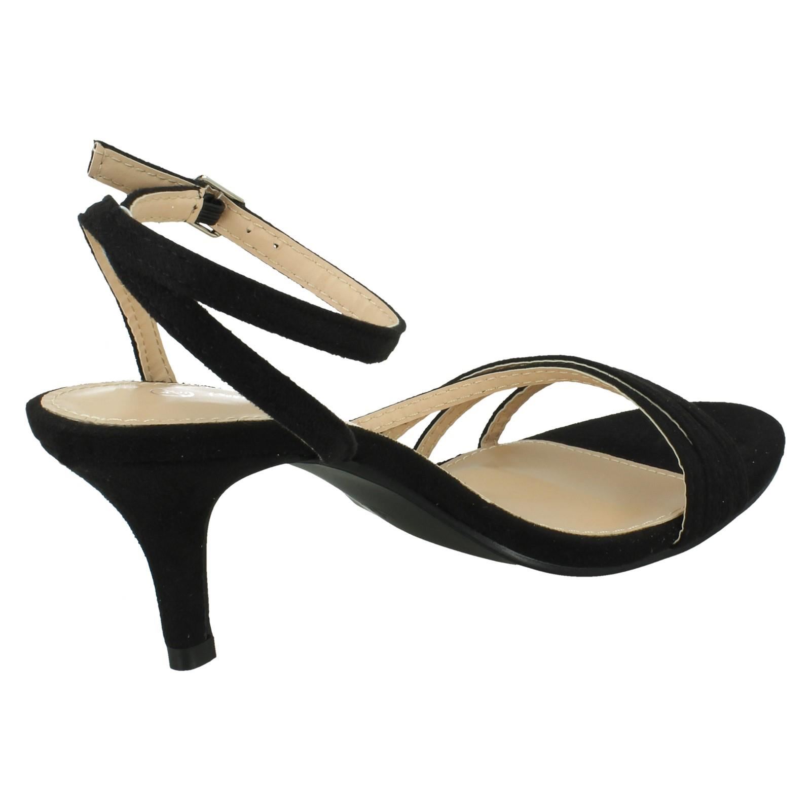 Sandalias de fiesta Anne Michelle de tacón medio calce ancho para dama 'F1R2112' - Imagen 6 de 46