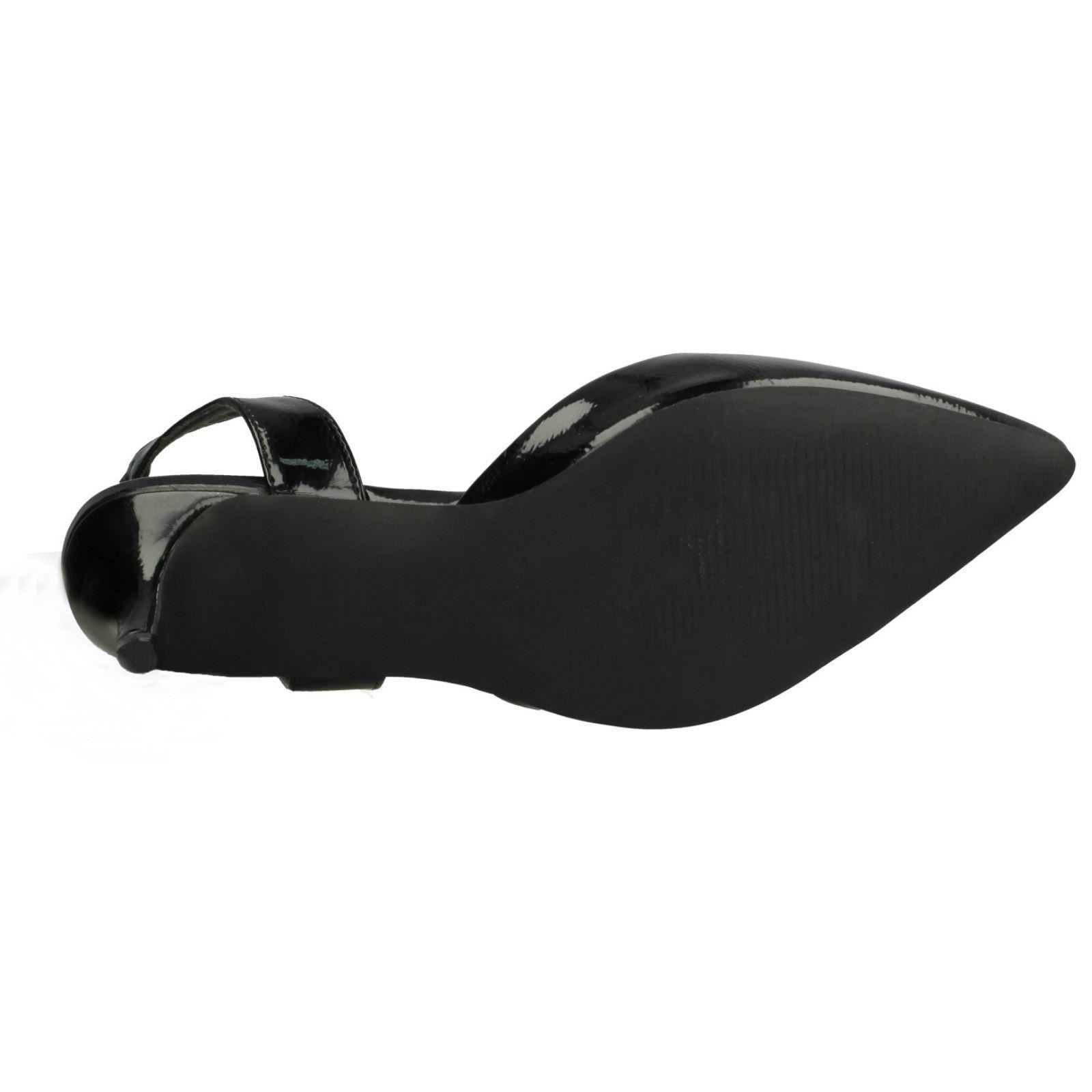 Ladies Spot On Slingback Shoes Heels *F9R0057* - Picture 10 of 73