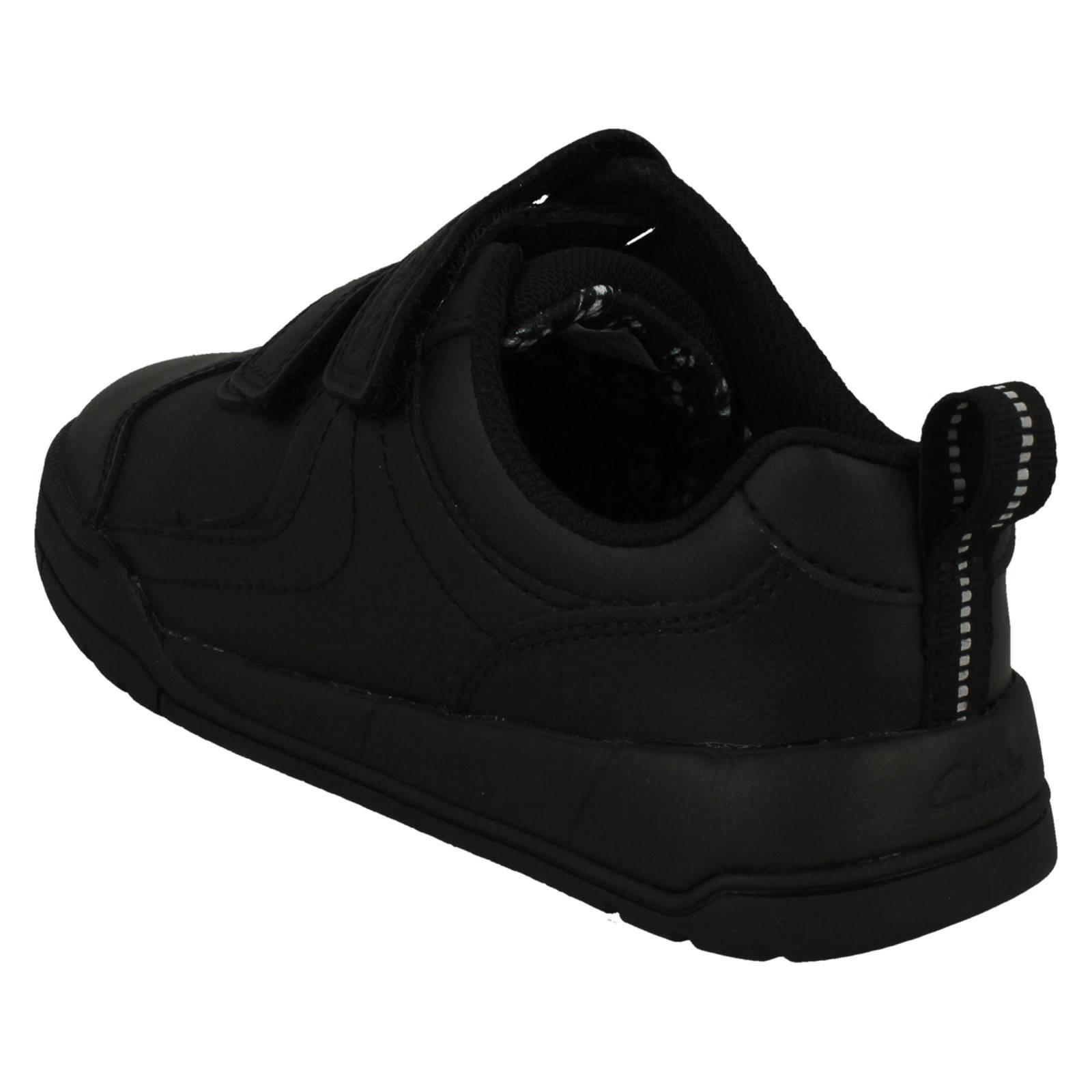 Zapatos escolares con cierre de gancho y bucle para niños Clarks Kick Pace K - Imagen 3 de 10