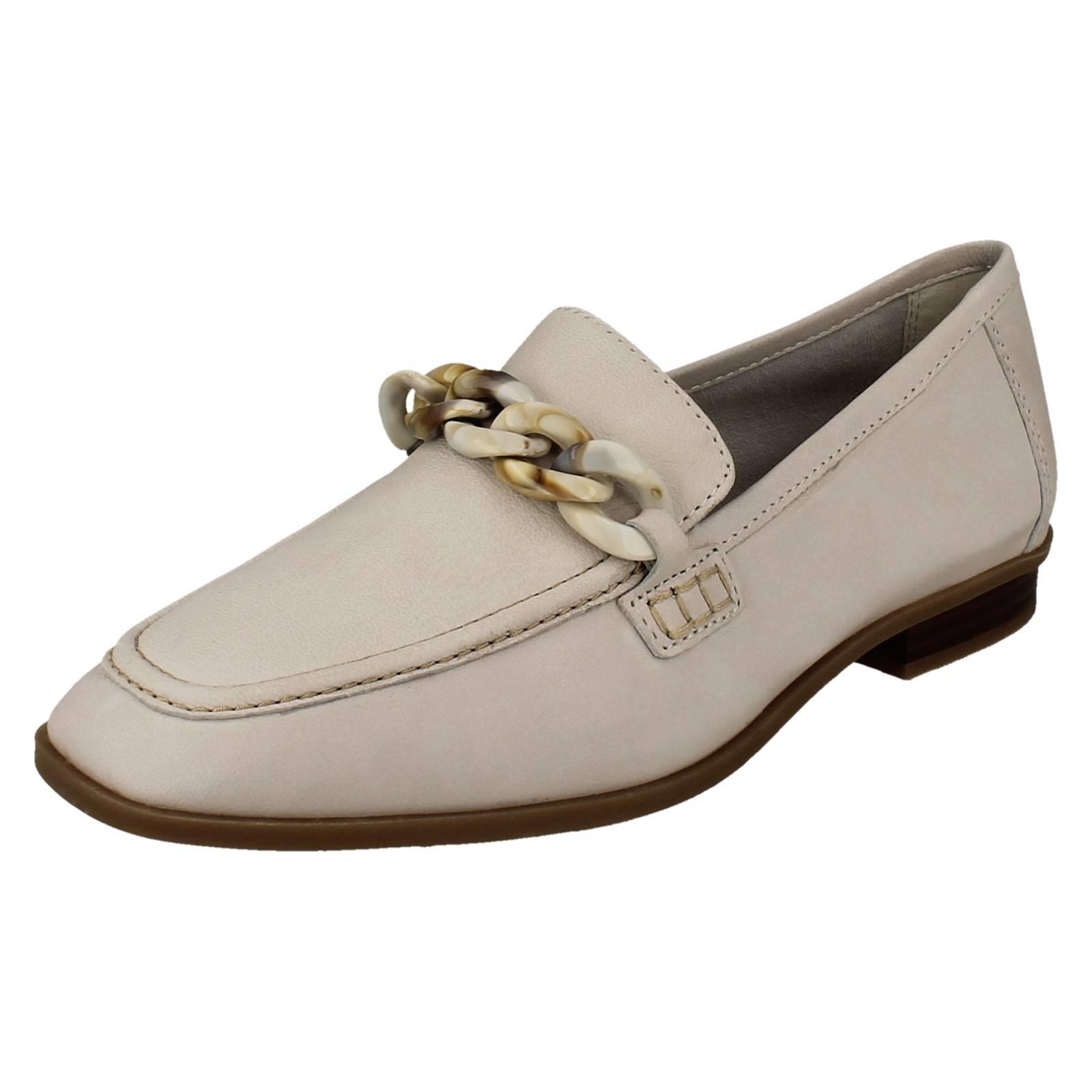 Mujer Clarks Cuero Suave Punta Cuadrada Mocasines Estilo Smart Zapatos: Sarafyna - Picture 38 of 55