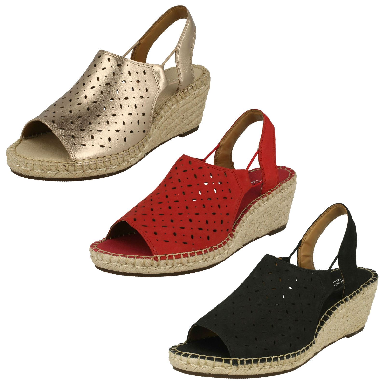 donna CLARKS apertura sul retro Sandali con zeppa 'Petrina Gail ' donna CLARKS apertura sul retro Sandali con zeppa 'Petrina Gail '