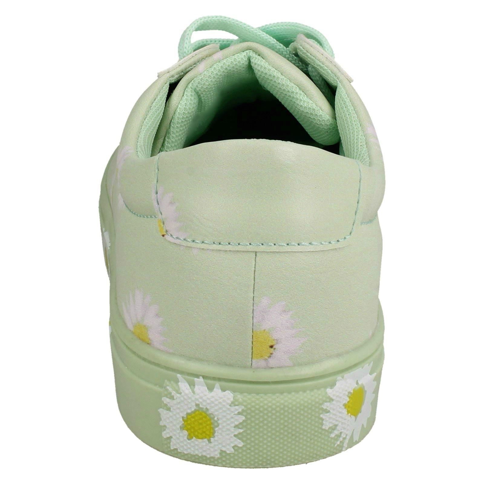 Ladies Spot On Daisy Print Pumps, Trainers F8R0348 - Picture 5 of 28