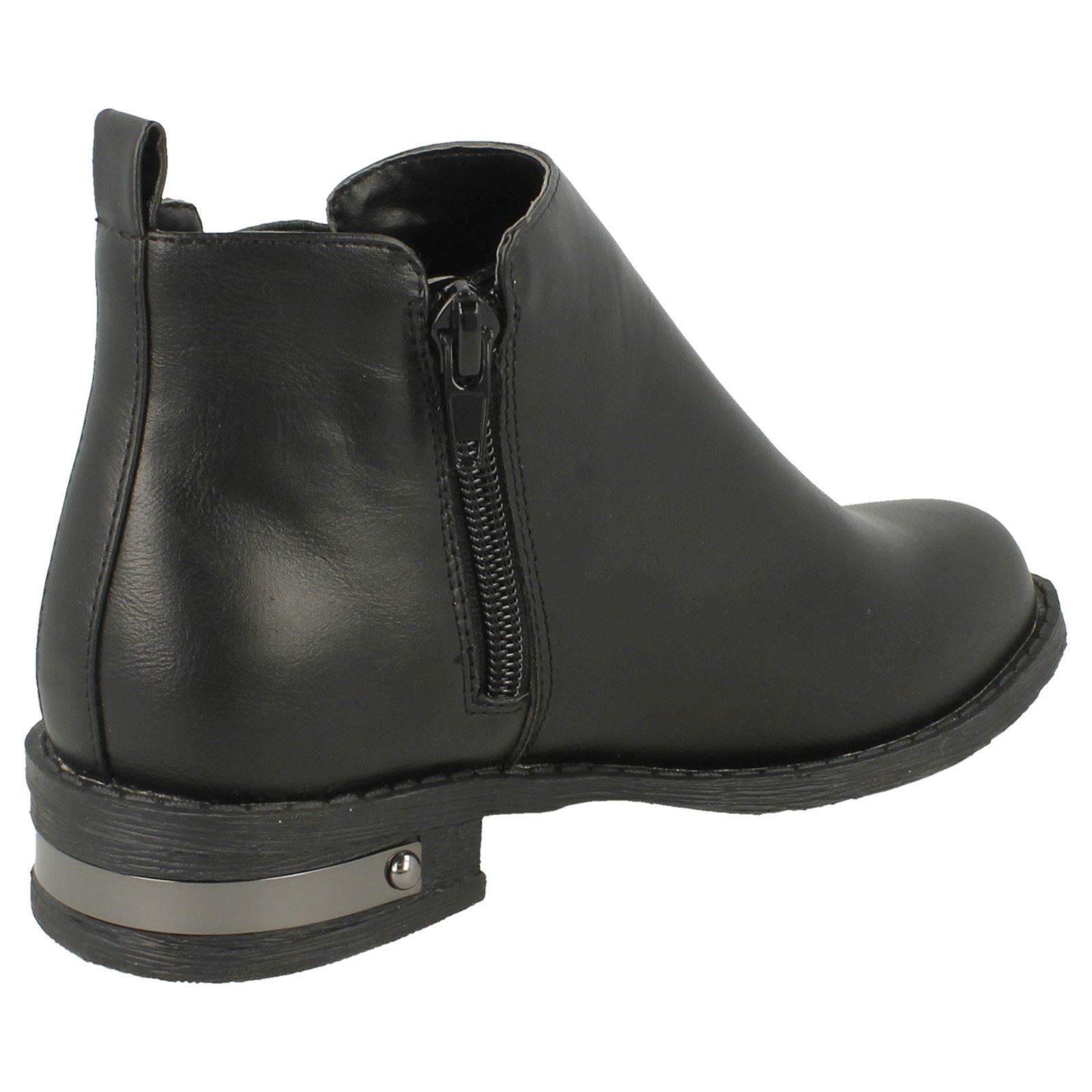 'Girls Spot On' Chelsea Style Ankle Boots - H5R038 - Picture 4 of 10