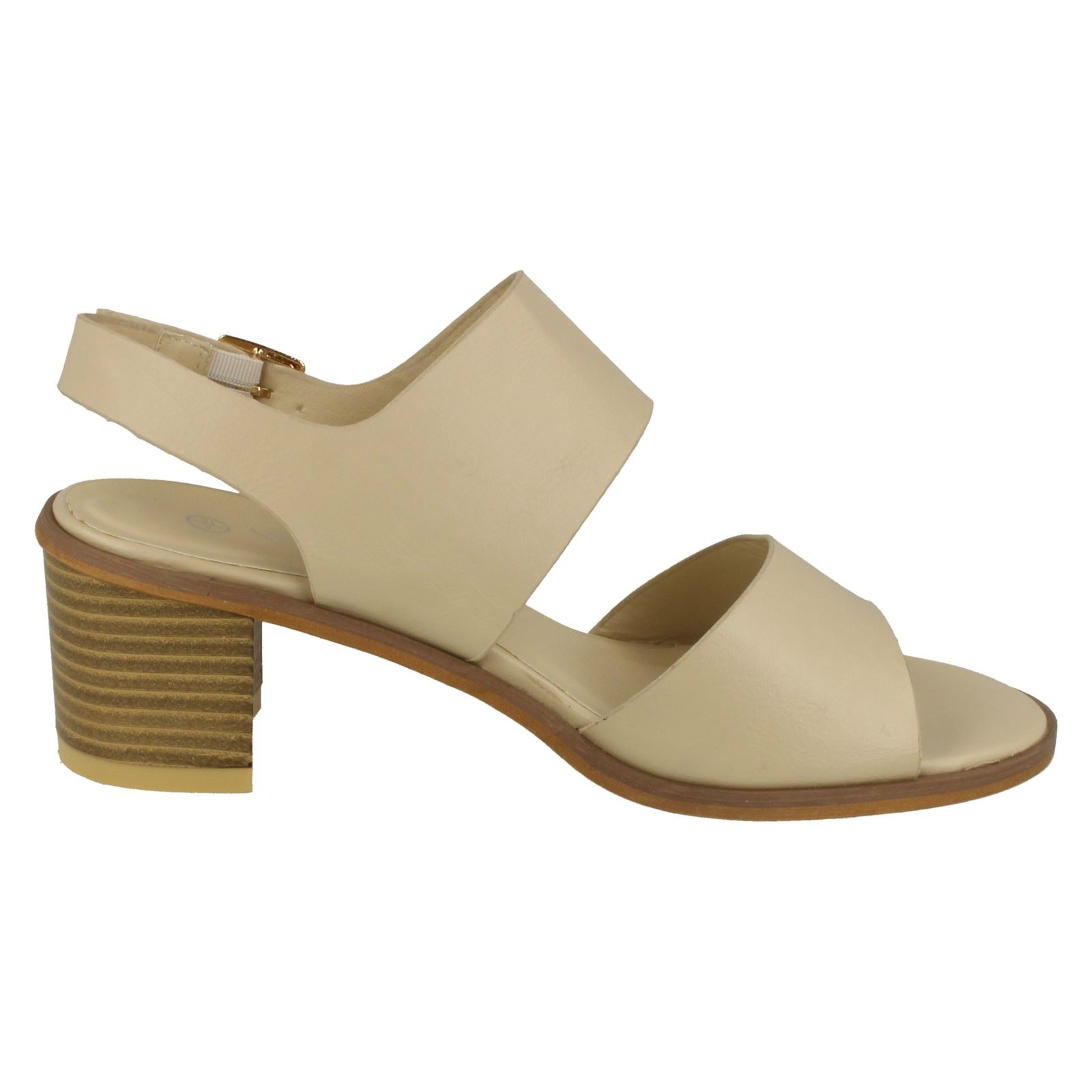 Ladies Anne Michelle Ankle Strap Casual Sandals With A Buckle Fastened Strap - Picture 25 of 28
