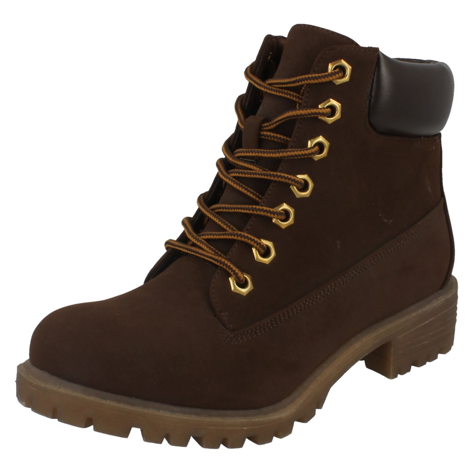 Botas sintéticas informales con cordones para dama F5R0315 - Imagen 2 de 10