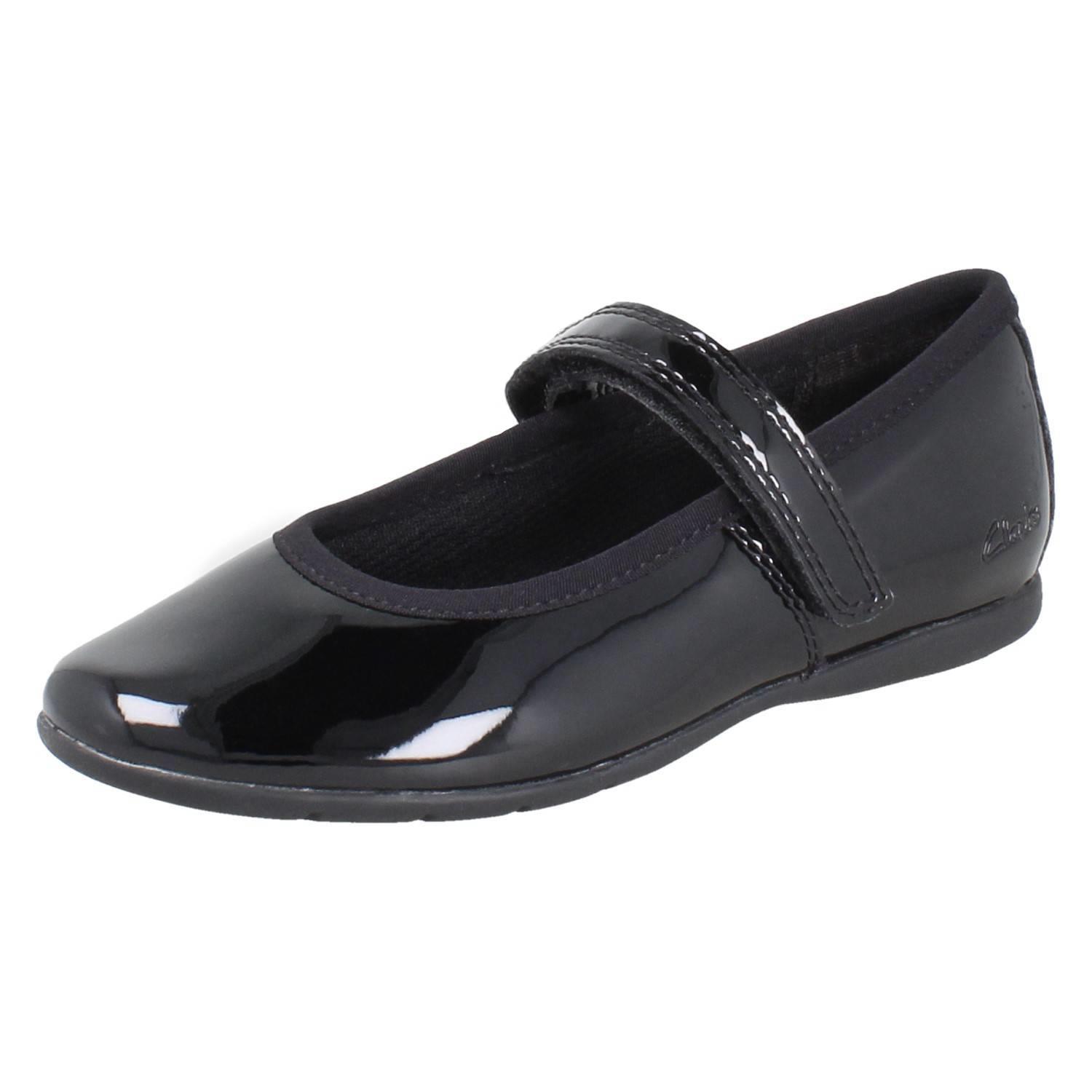 Girls Clarks Synthetic Leather Classic Mary Jane School Shoes *Dance Wish* - Picture 11 of 19