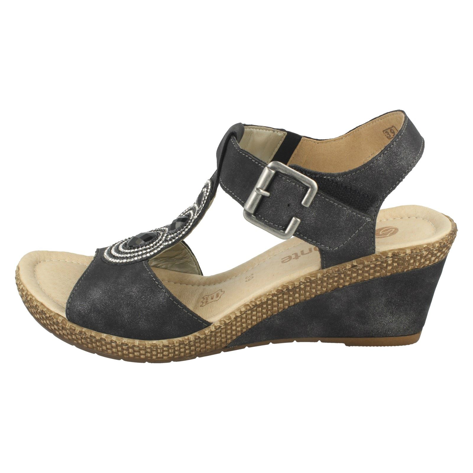 Damas Remonte T-Bar Sandalias Cuña-D0452 De Cuña-D0452 Sandalias e319eb Damas Remonte T-Bar Sandalias Cuña-D0452 De Cuña-D0452 Sandalias e319eb