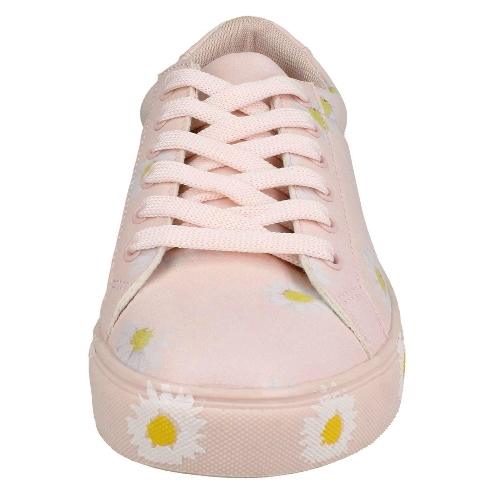 Ladies Spot On Daisy Print Pumps, Trainers F8R0348 - Picture 27 of 28
