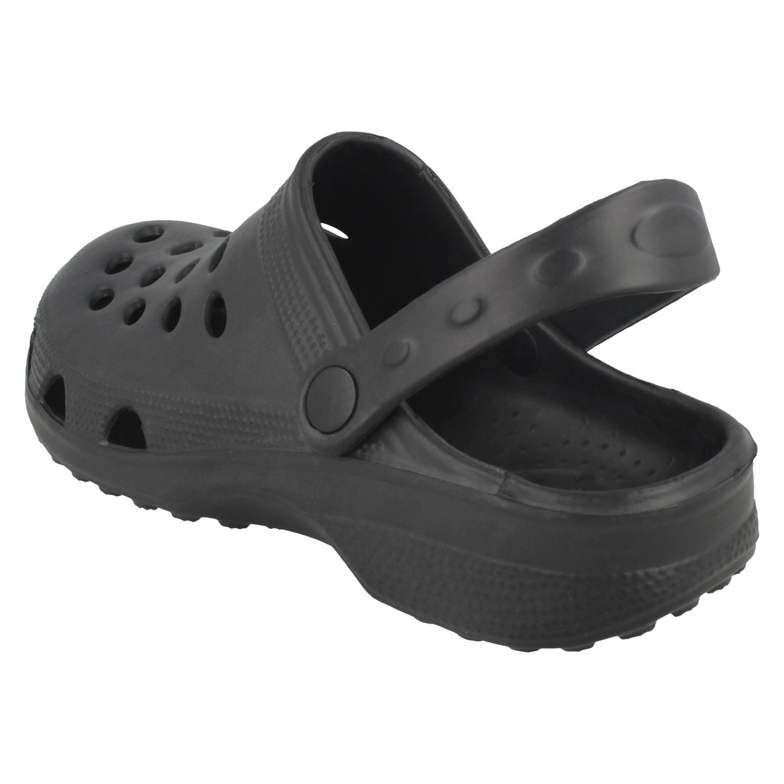 Childrens Unisex Spot On Clogs With Ankle Strap - Picture 9 of 28