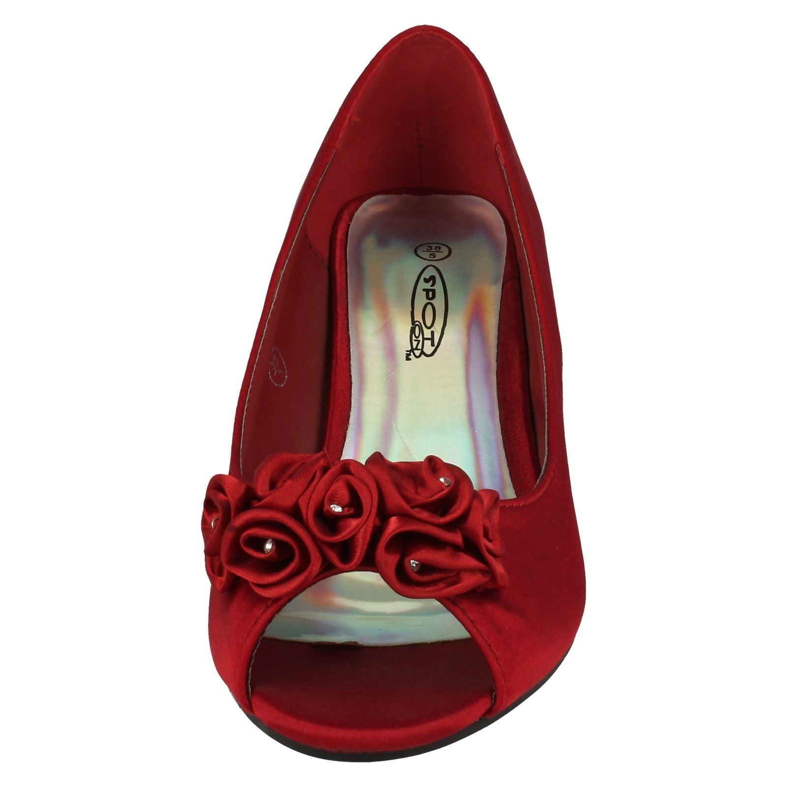 "Zapatos para dama Spot On Peep Toe con ""detalle floral"" - Imagen 18 de 55