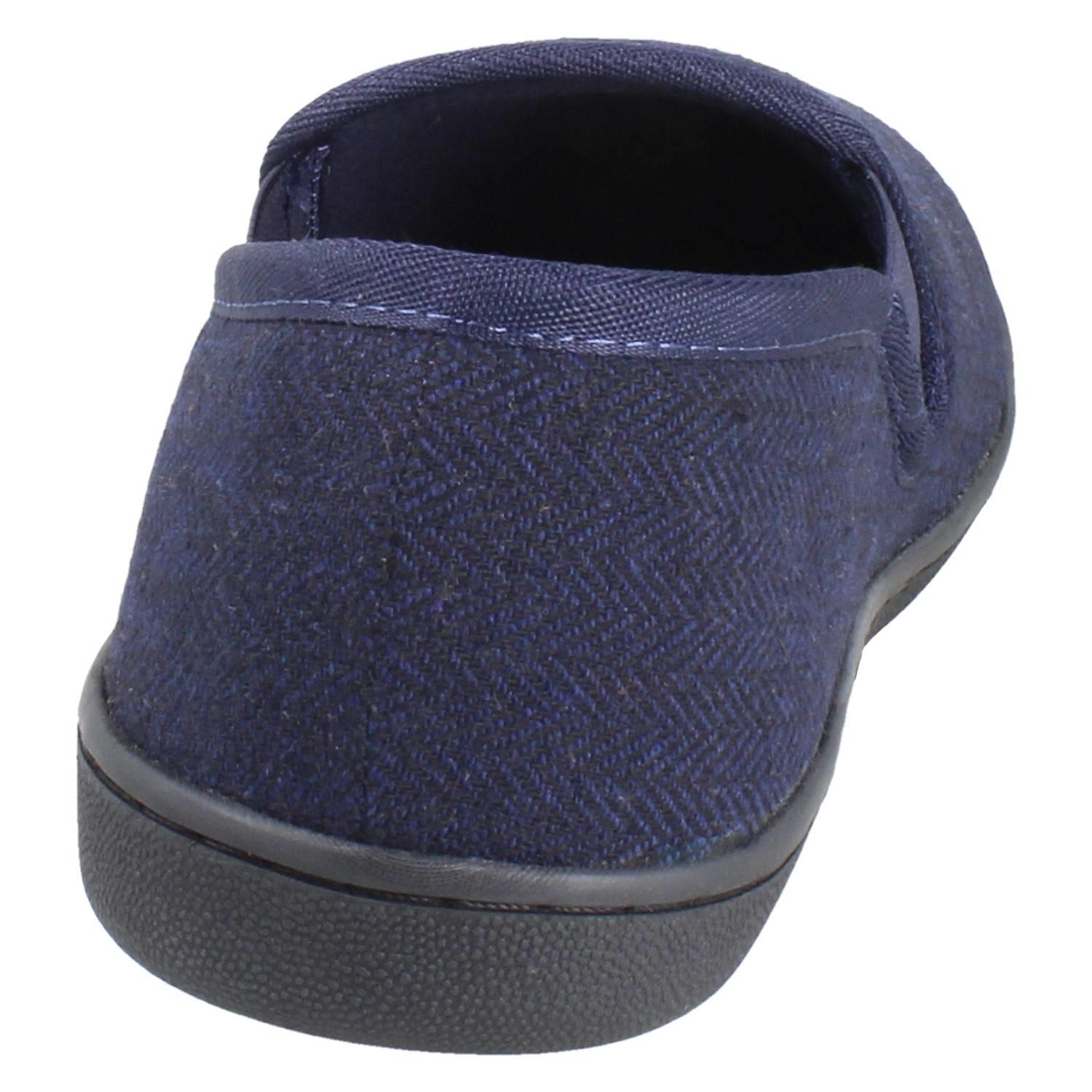 Mens Clarks Textile Slip On Twin Gusset Slippers King Ease - Picture 23 of 28