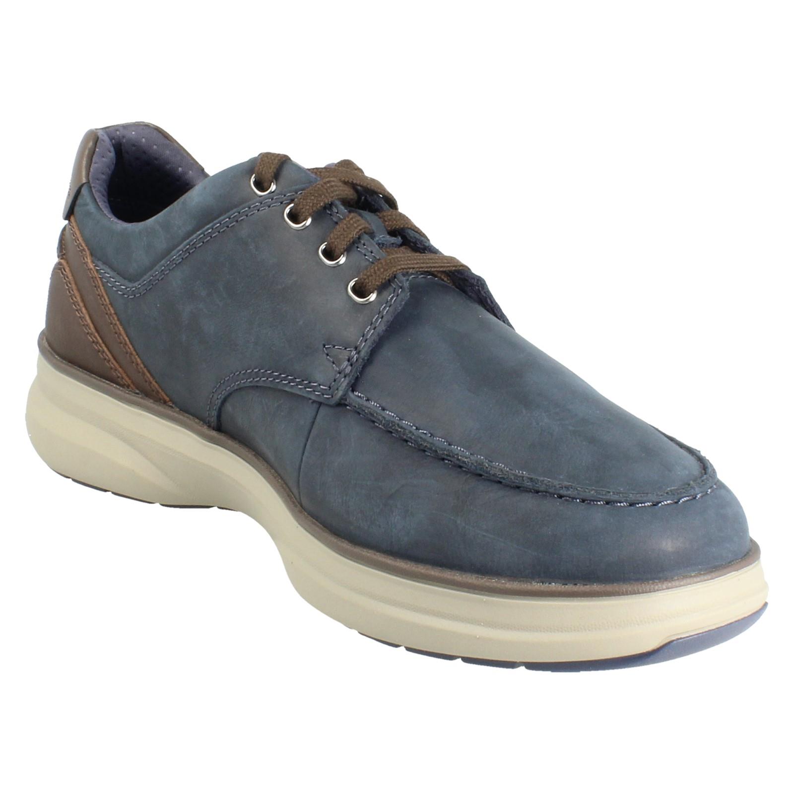 Hombre Clarks Ligero Casual Acolchada Leather Moc Zapatos Puntera Mullan Moc - Imagen 8 de 10