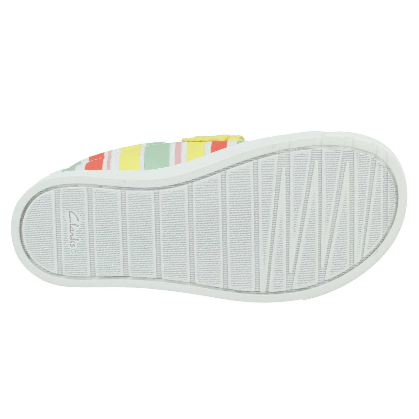 Scarpe in tela con chiusura casual con gancio e anello per bambini Clarks città luminose - Foto 28 di 28