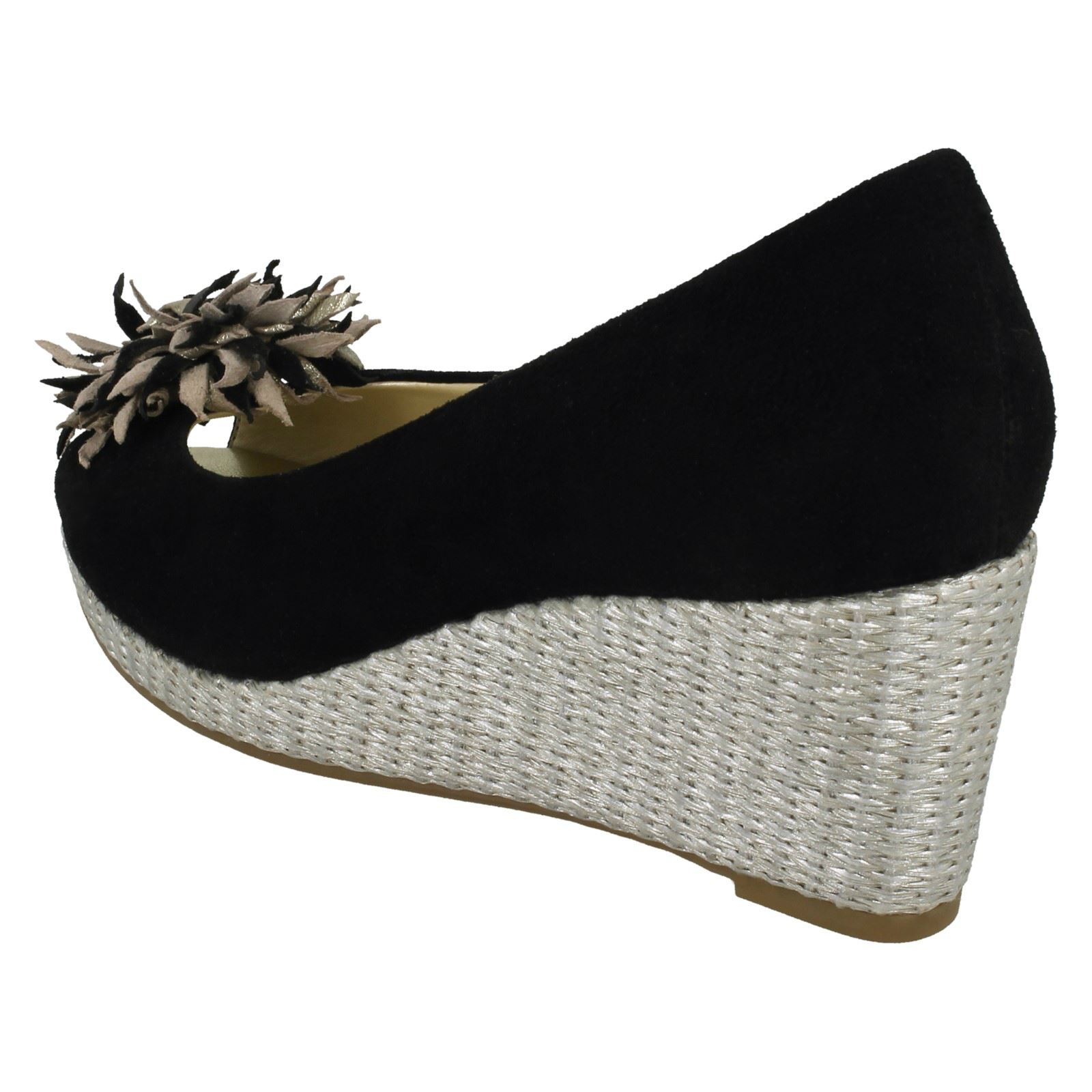 van dal peep toe wedge shoes