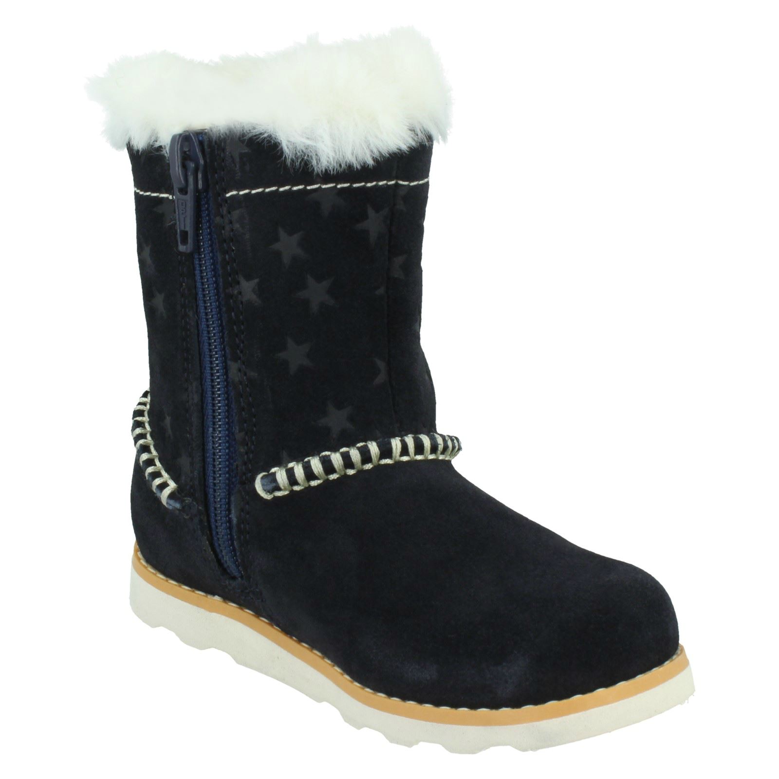 Niñas Clarks Informales con Cremallera Calentadas Botas Corona Piper - Imagen 17 de 28